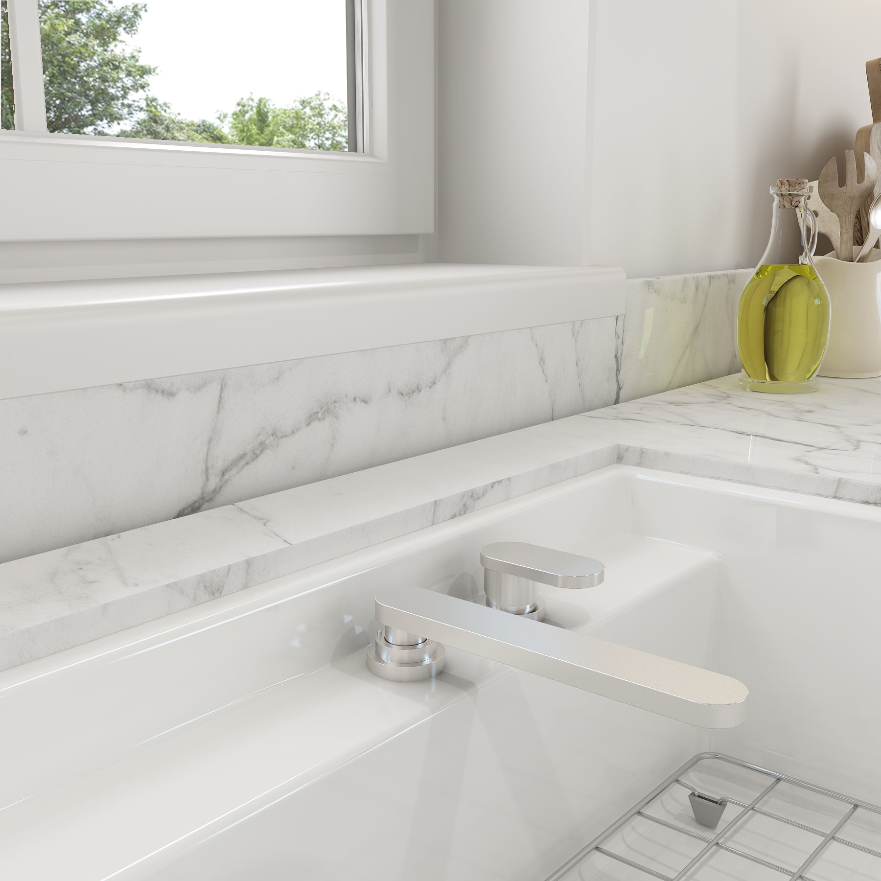 Alternate Image for BOCCHI Baveno Move 1.75 GPM Lever Brass Kitchen Faucet, Stainless Steel, 2030 0001 SS