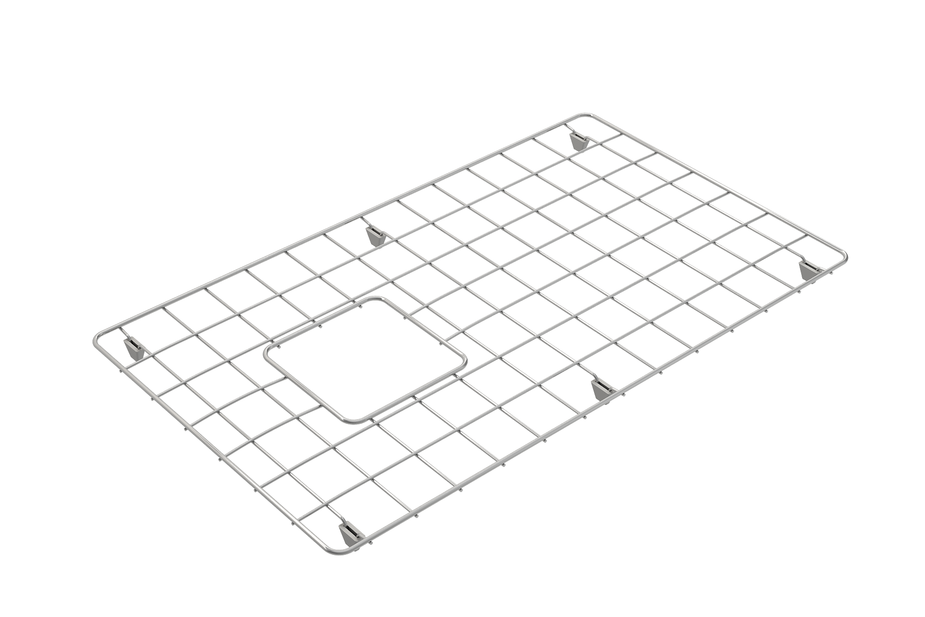 BOCCHI Stainless Steel Sink Grid for 30in. 1346/1347 Farmhouse Apron Front Fireclay Single Bowl Kitchen Sinks, 2300 0002