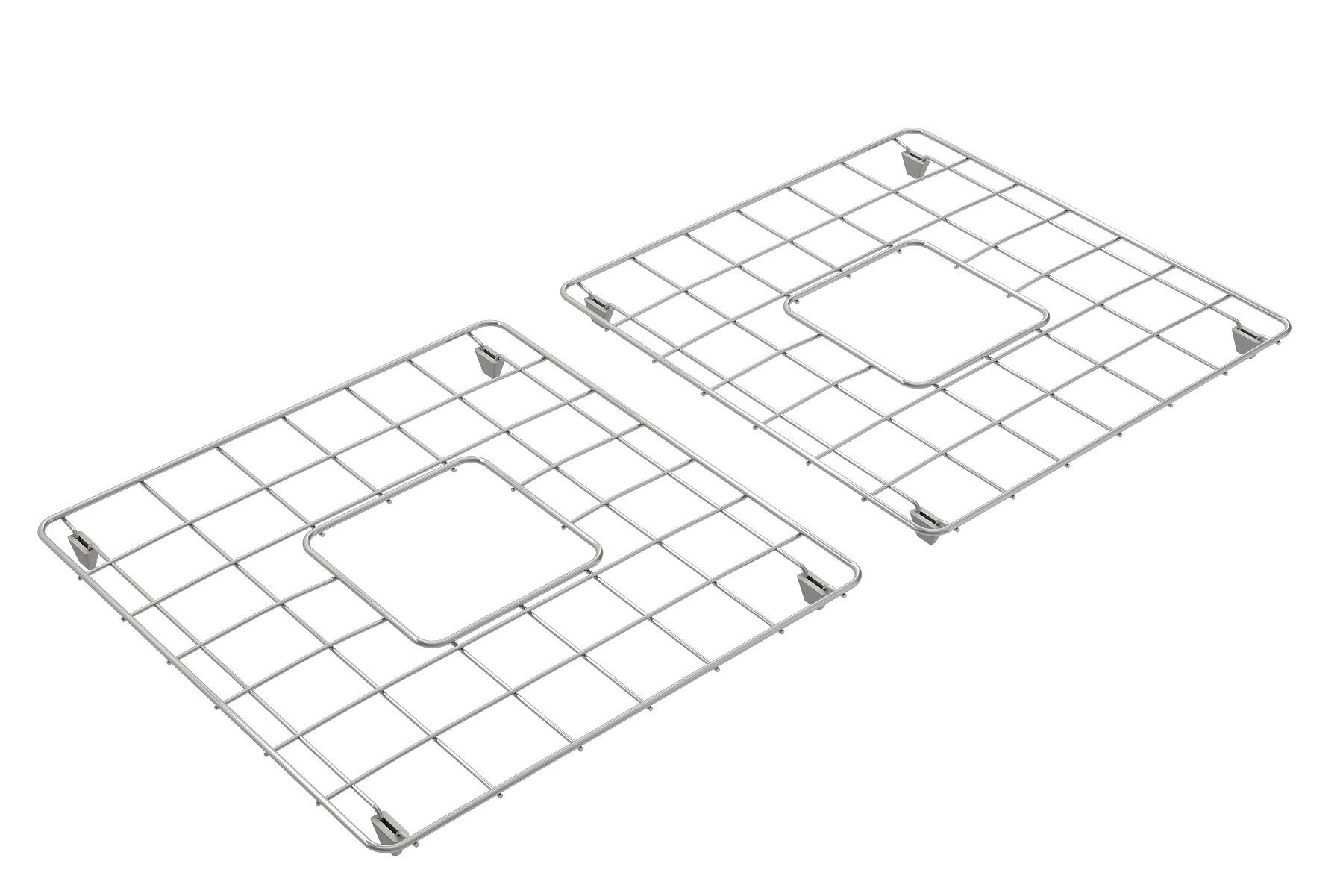 BOCCHI Stainless Steel Sink Grid for 36 in. 1350/1351 Farmhouse Apron Front Fireclay Double Bowl Kitchen Sinks, 2300 0007