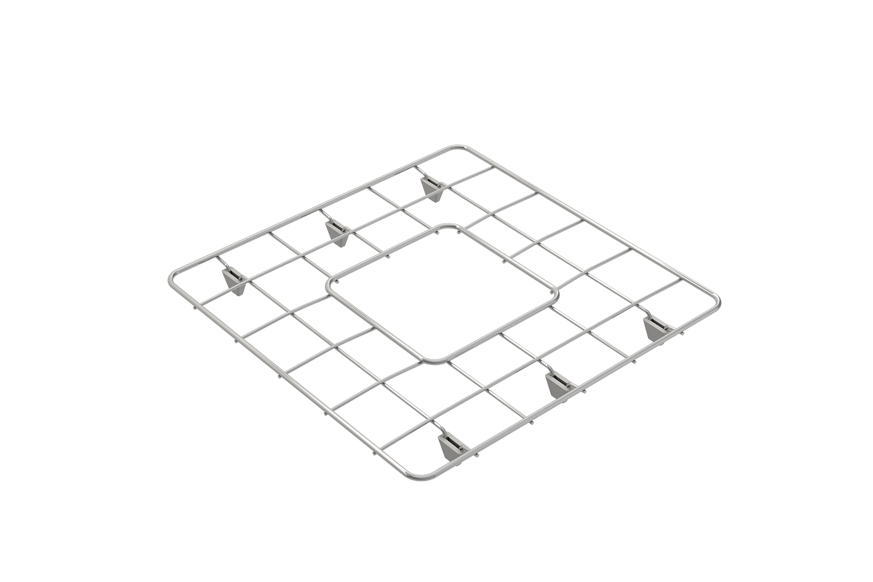 BOCCHI Stainless Steel Sink Grid for 18 in. 1359 Undermount Fireclay Single Bowl Kitchen Sinks, 2300 0009