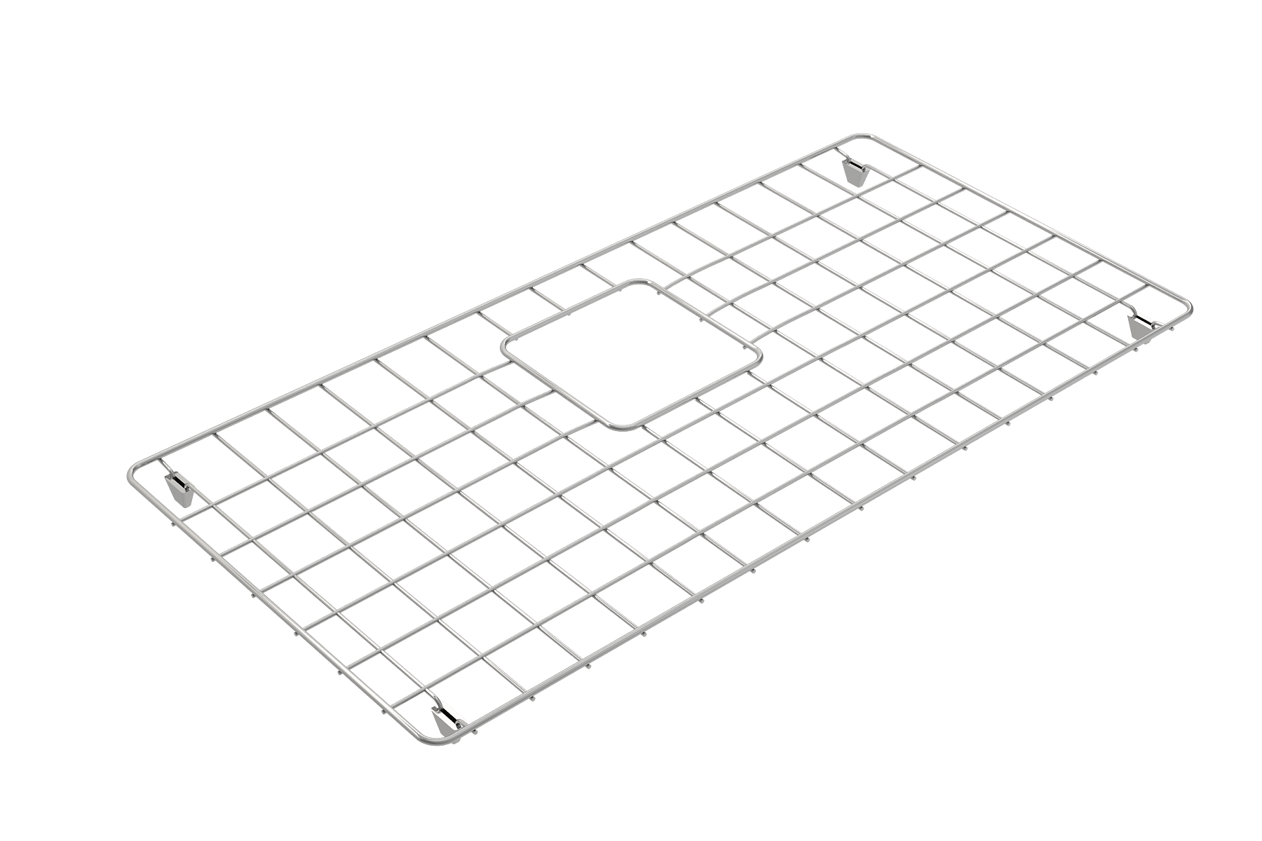 BOCCHI Stainless Steel Sink Grid for 34 in. 1500 Farmhouse Apron Front Fireclay Single Bowl Kitchen Sinks, 2300 0035