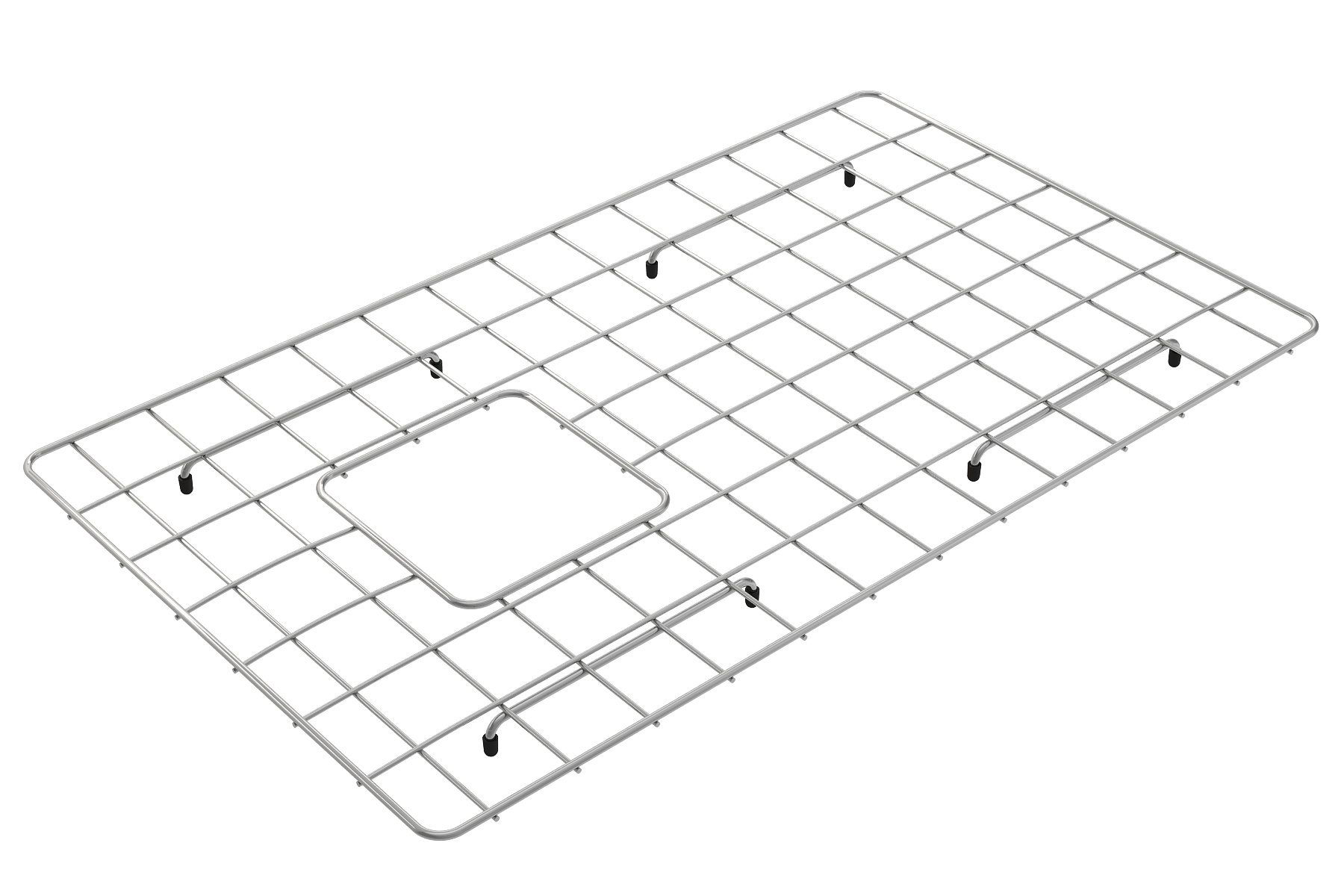 BOCCHI Stainless Steel Sink Kit Grid for 30in. 1346/1347 Farmhouse Apron Front Fireclay Single Bowl Kitchen Sink, 2300 2002