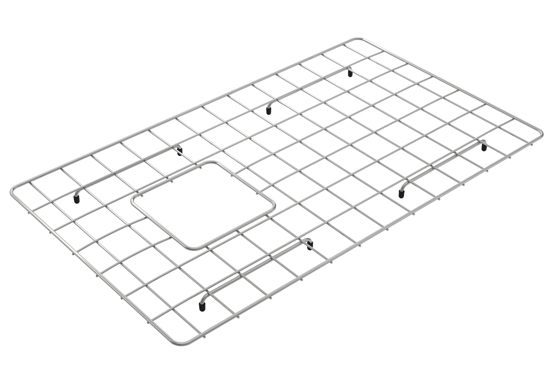 Alternate Image for BOCCHI Stainless Steel Sink Kit Grid for 30in. 1346/1347 Farmhouse Apron Front Fireclay Single Bowl Kitchen Sink, 2300 2002