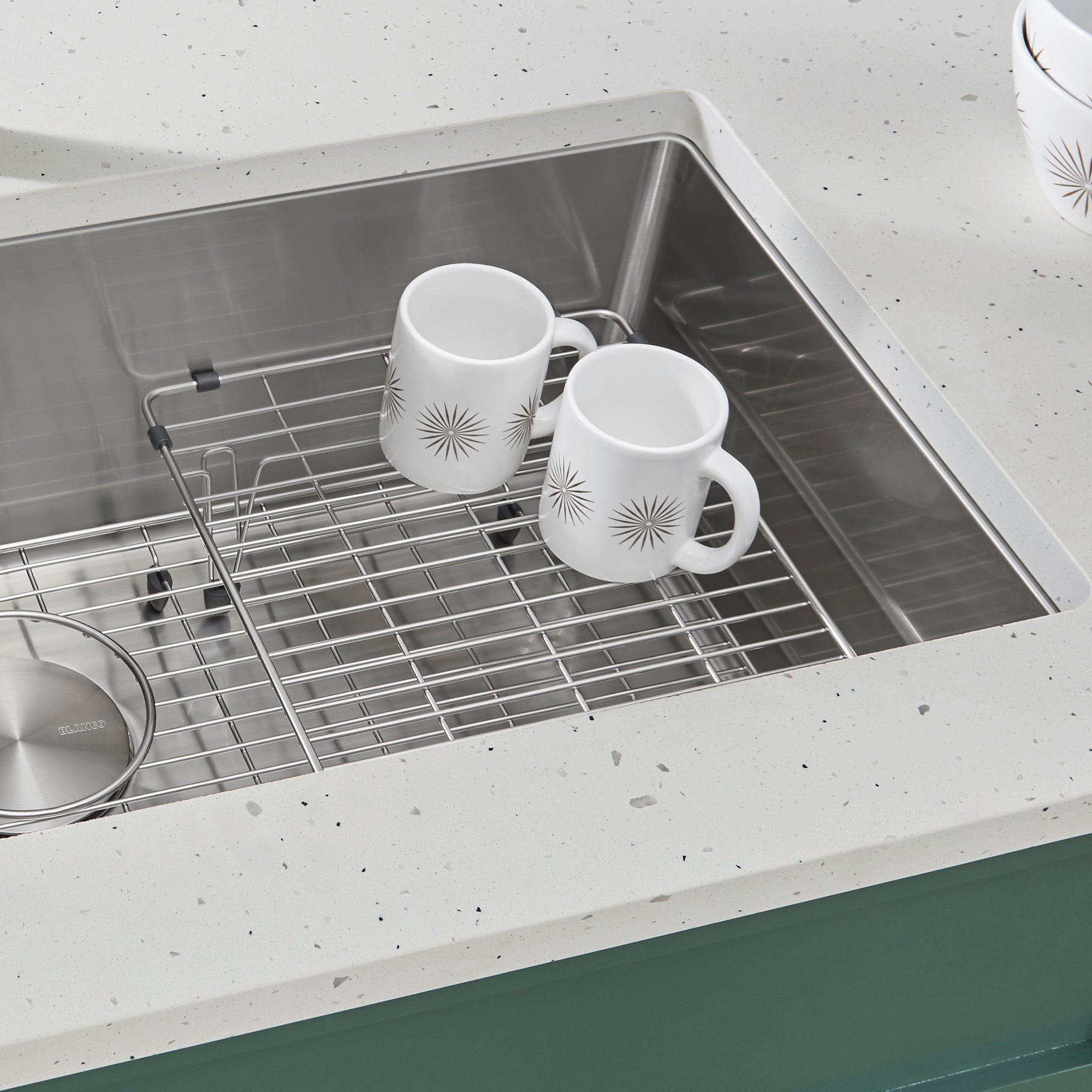 Blanco Stainless Steel Multi-Level Sink Grid (Quatrus Super Single Bowls), 231608