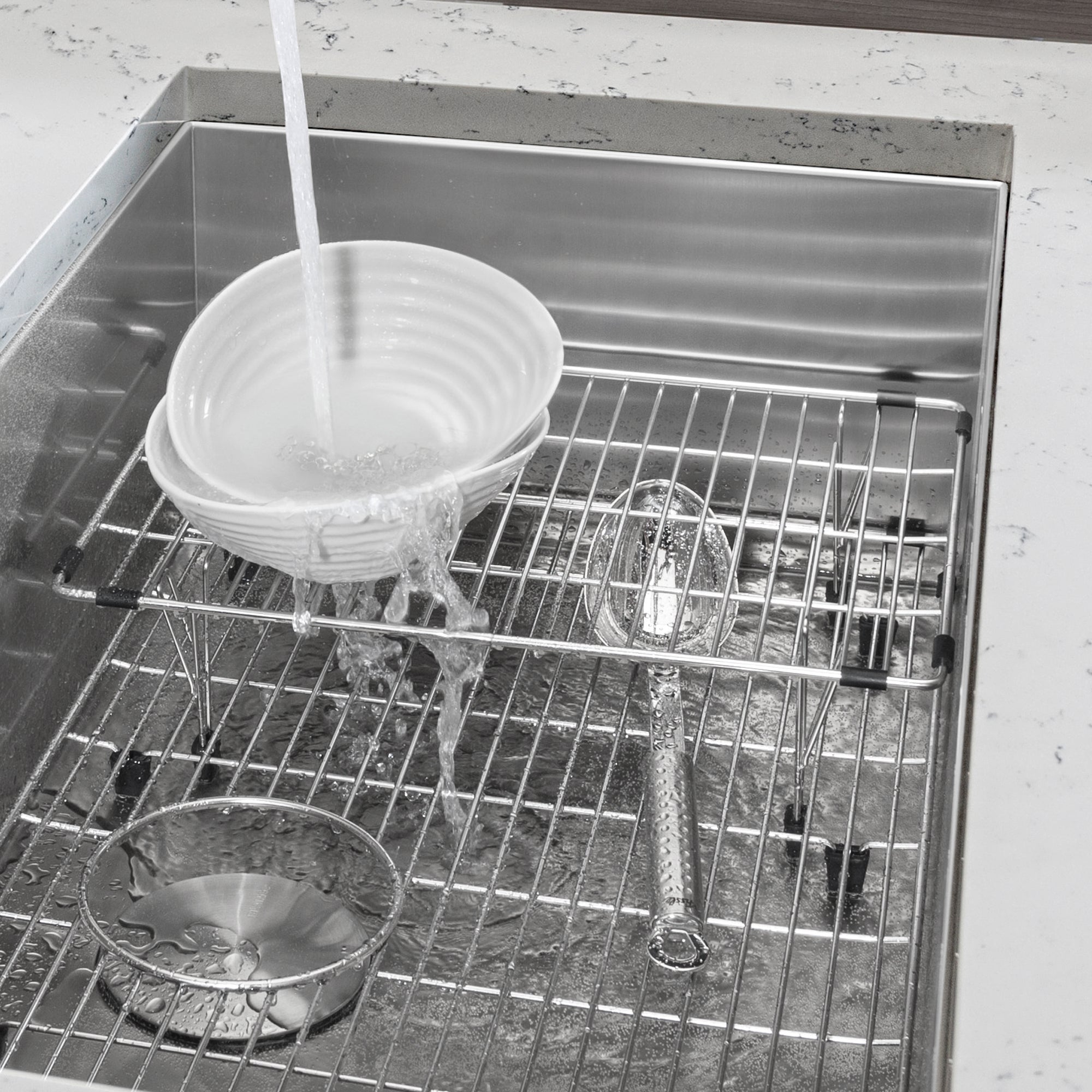 Alternate Image for Blanco Stainless Steel Multi-Level Sink Grid (Quatrus Super Single Bowls), 231608
