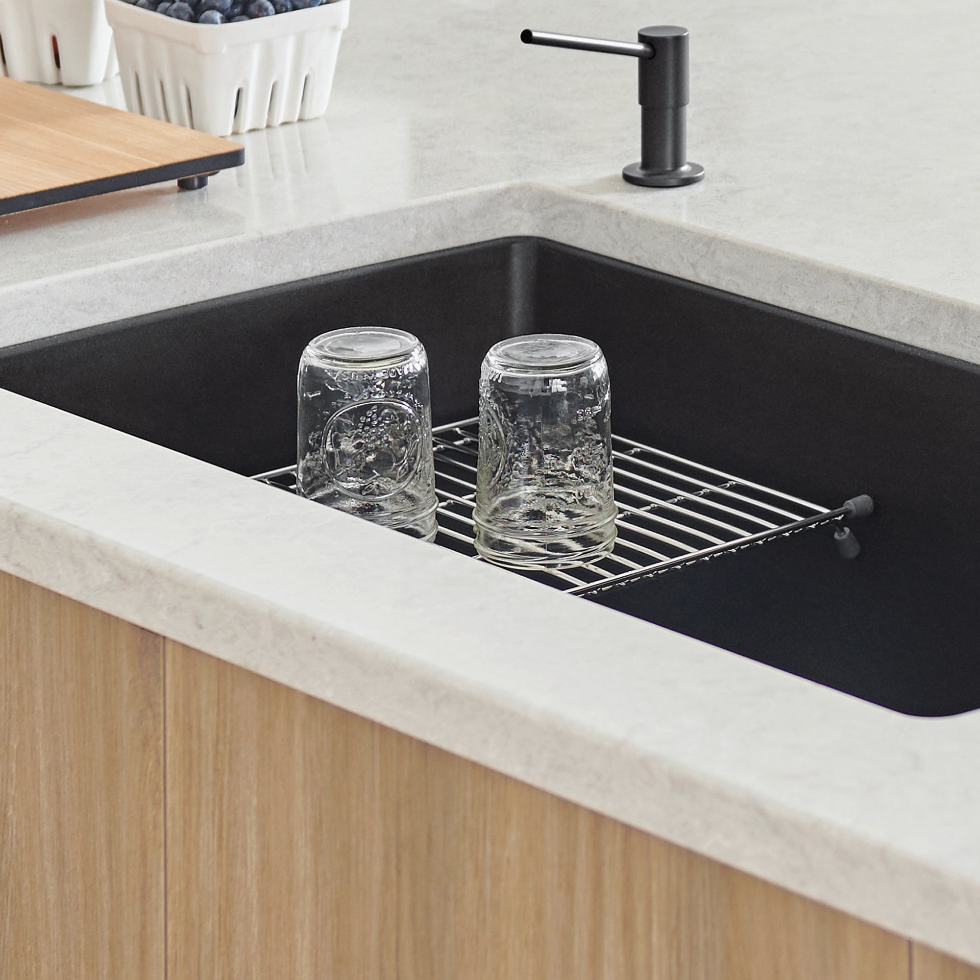 Alternate Image for Blanco Stainless Steel Floating Sink Grid (Precis ED, Cascade, 1-3/4 & 21), 233542