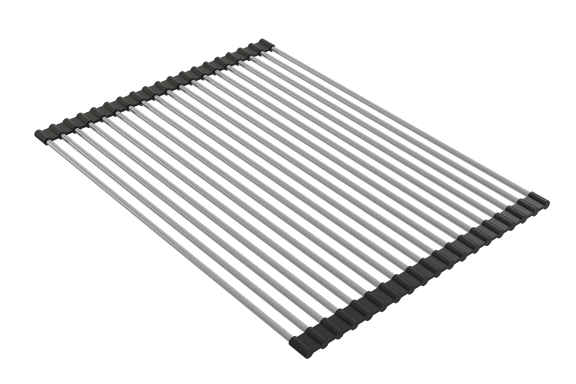 BOCCHI Roller Mat, Stainless Steel with Black Edging, Fits 1616, 1618, 1633 (inner ledge), 2350 0004