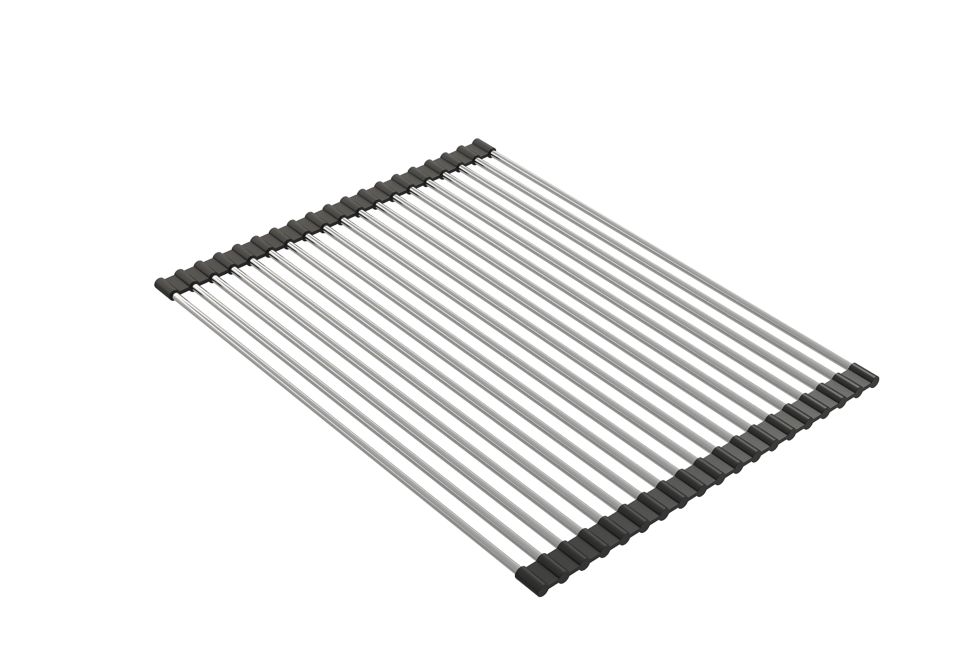 Alternate Image for BOCCHI Roller Mat, Stainless Steel with Black Edging for Granite Farmhouse Sinks, 2350 0003