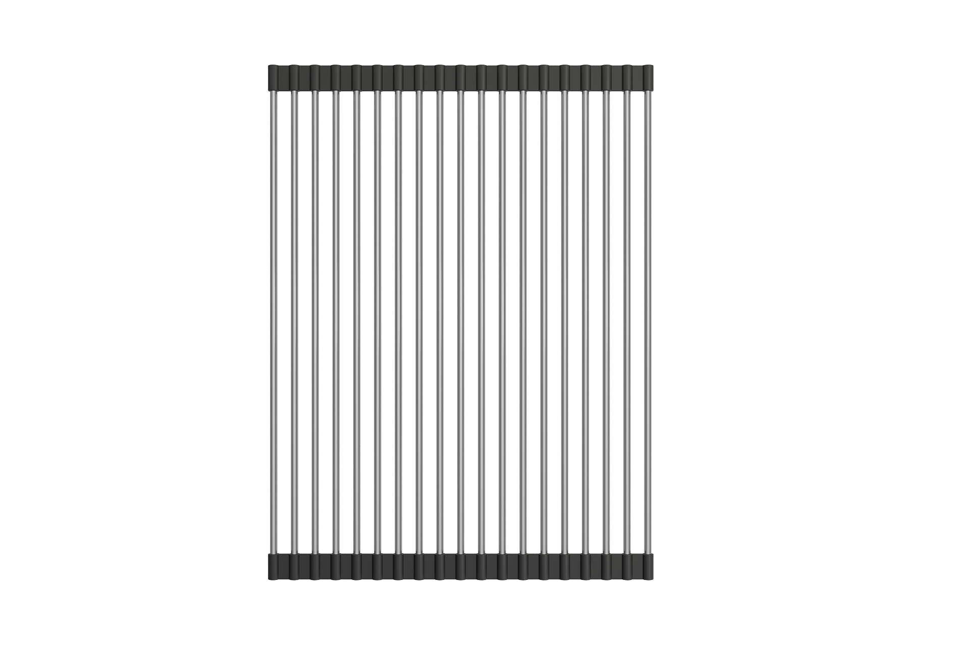 BOCCHI Roller Mat, Stainless Steel with Black Edging for Granite Farmhouse Sinks, 2350 0003