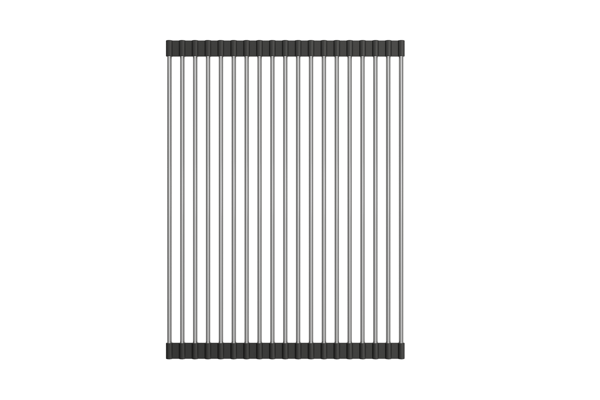 Alternate Image for BOCCHI Roller Mat, Stainless Steel with Black Edging for Granite Farmhouse Sinks, 2350 0003