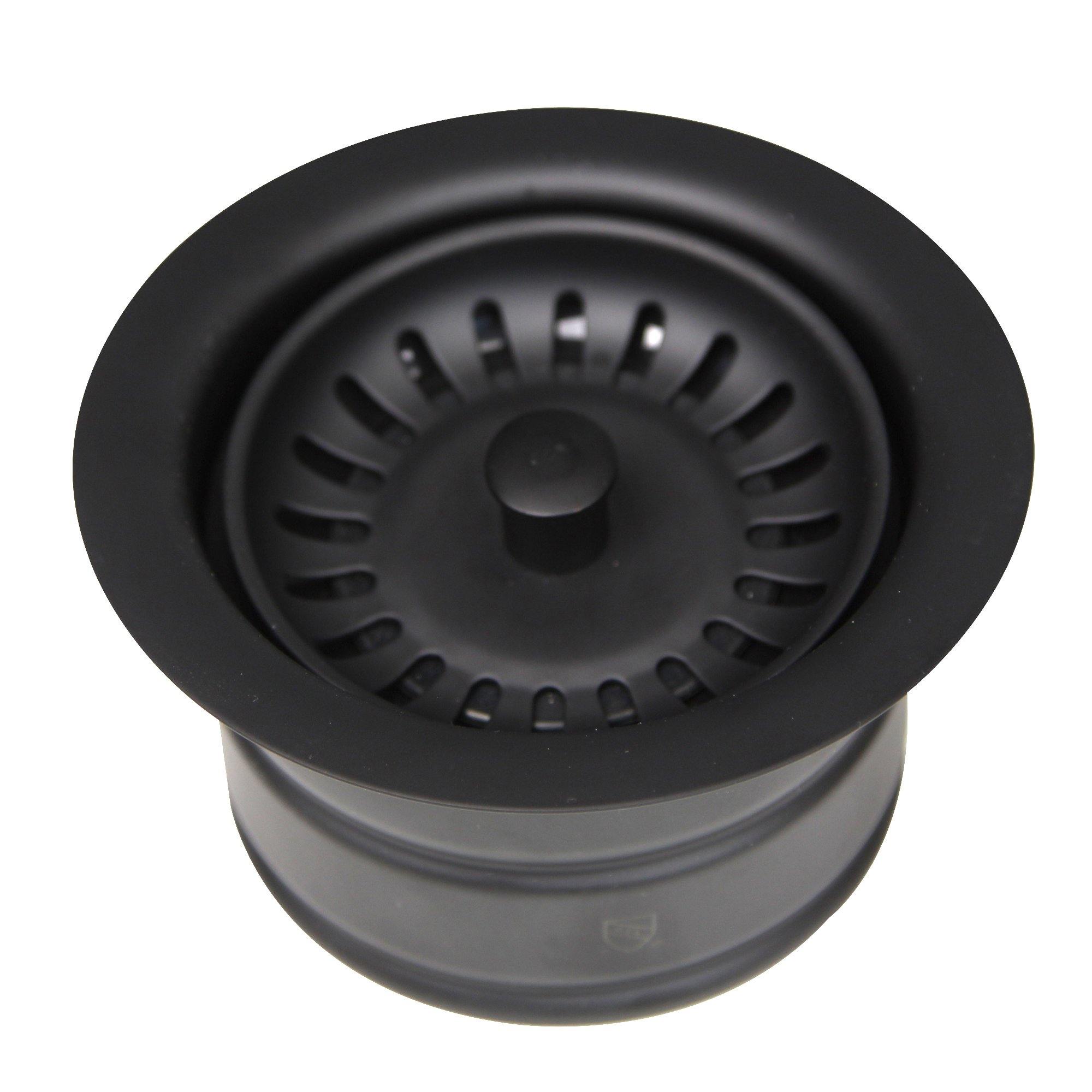 Alternate Image for Nantucket Sinks Nantucket Sink 3.5 Inch Extended Flange Disposal Kitchen Drain in Matte Black, 3.5EDF-MBL