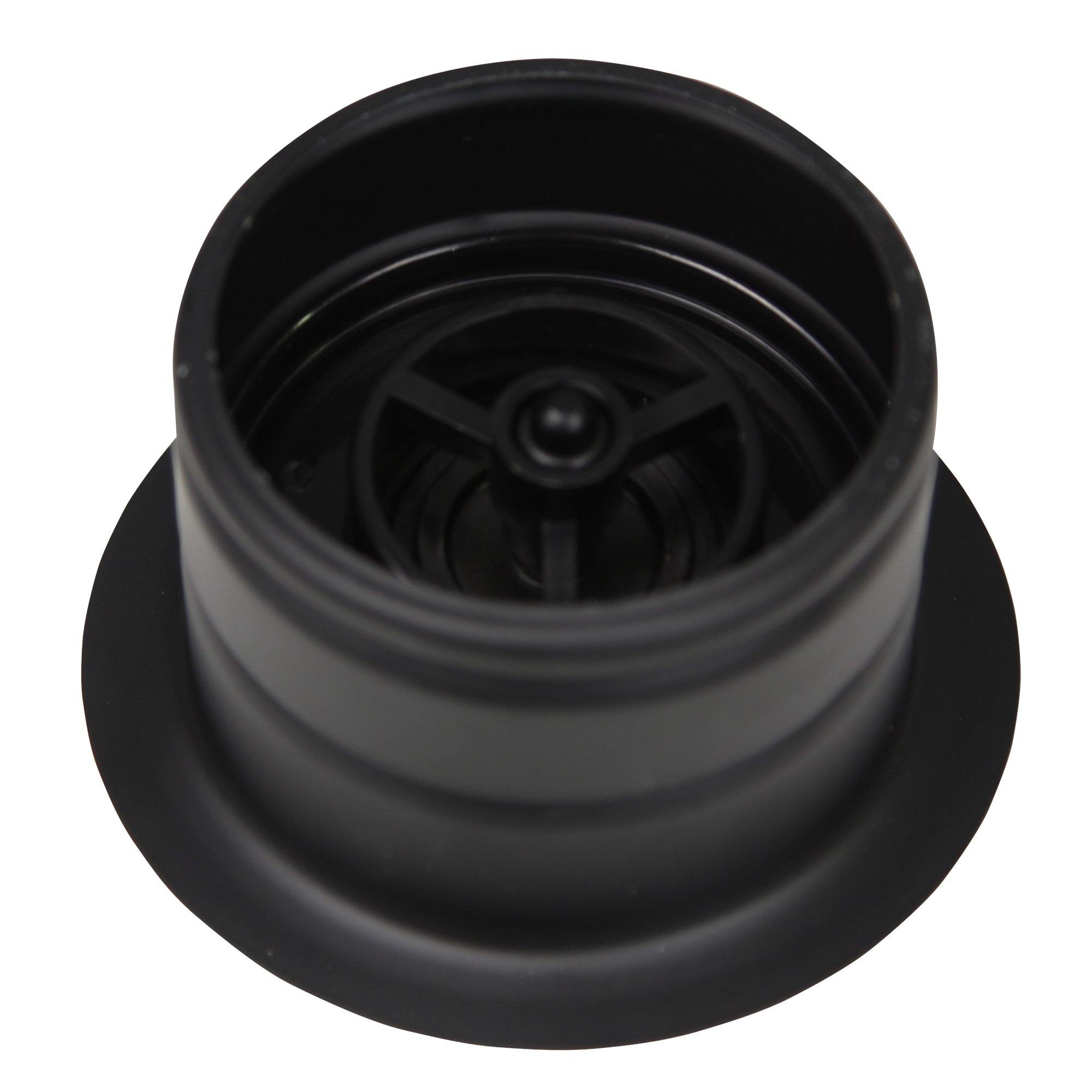 Alternate Image for Nantucket Sinks Nantucket Sink 3.5 Inch Extended Flange Disposal Kitchen Drain in Matte Black, 3.5EDF-MBL