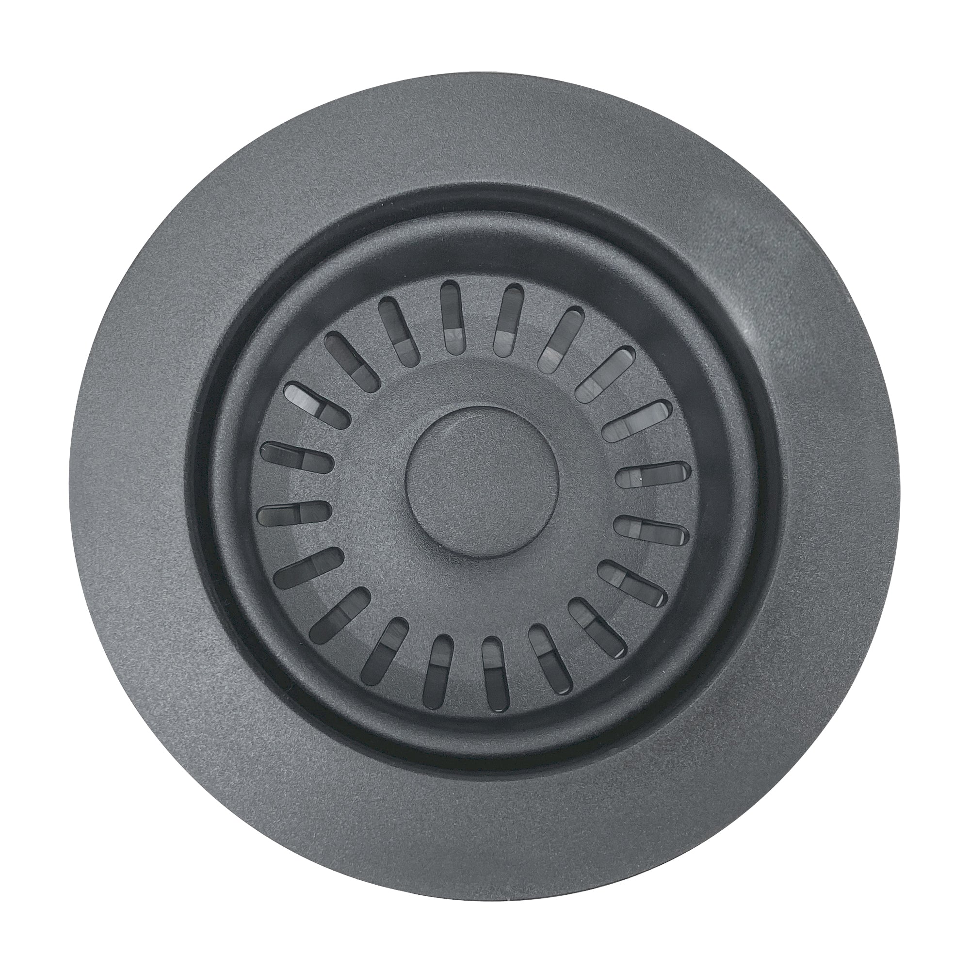 Nantucket Sinks Basket Strainer Kitchen Drain For Granite Composite Sinks - Titanium, 3.5KD-GCTI