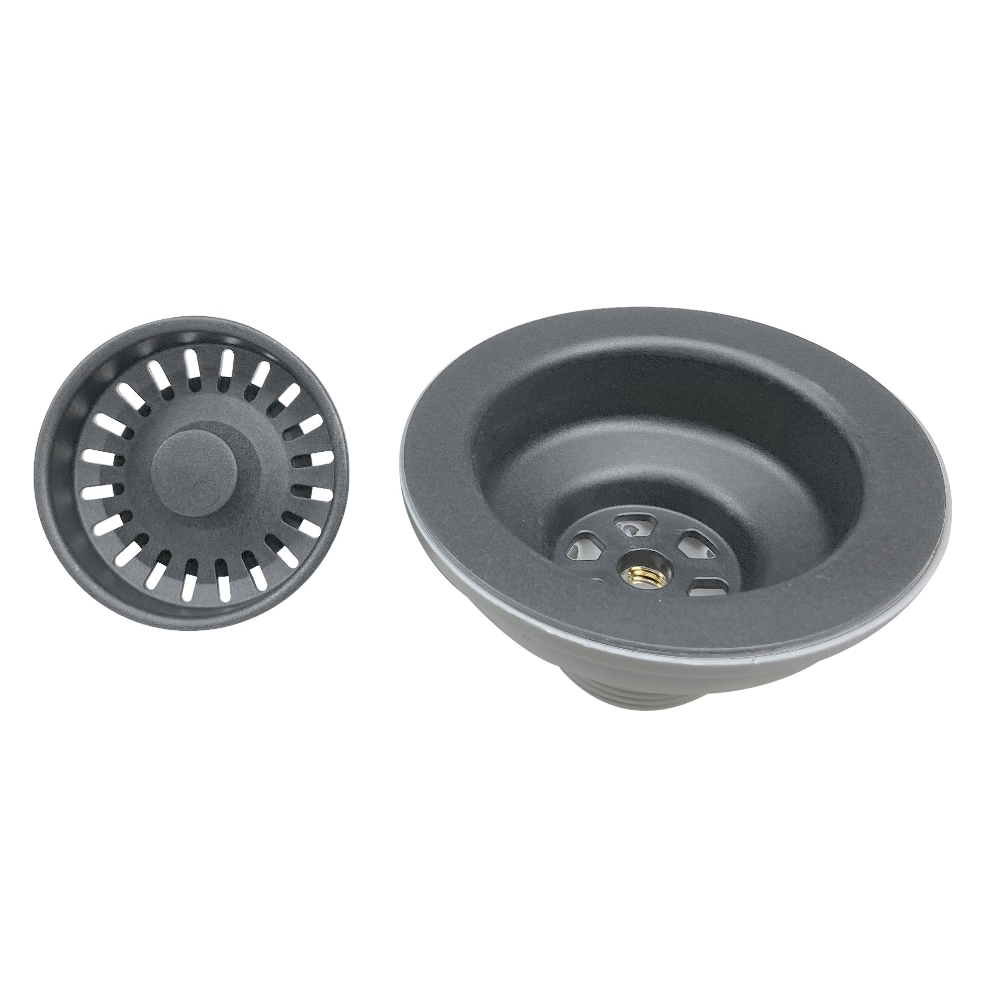 Alternate Image for Nantucket Sinks Basket Strainer Kitchen Drain For Granite Composite Sinks - Titanium, 3.5KD-GCTI