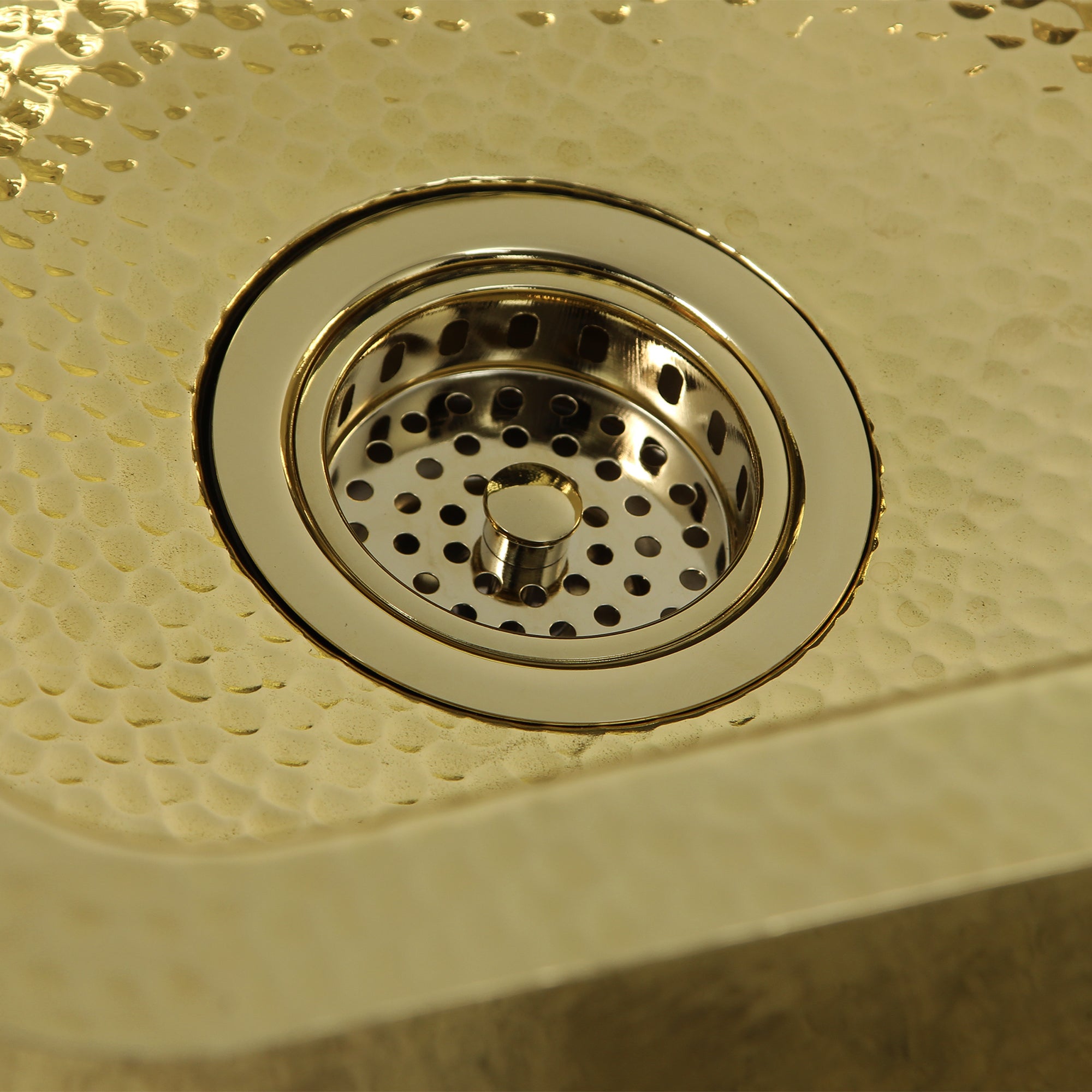 Alternate Image for Nantucket Sinks Polished Brass 3.5 Inch Kitchen Drain 3.5 KDPB
