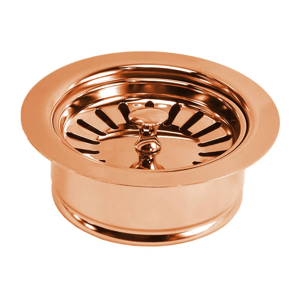 Native Trails 3.5" Disposer Trim w/Basket Strainer in Polished Solid Copper, DR340-PSC