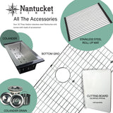 Nantucket Sinks Pro Series 36" Stainless Steel Kitchen Sink, ZR-PS-3620-16 - The Sink Boutique