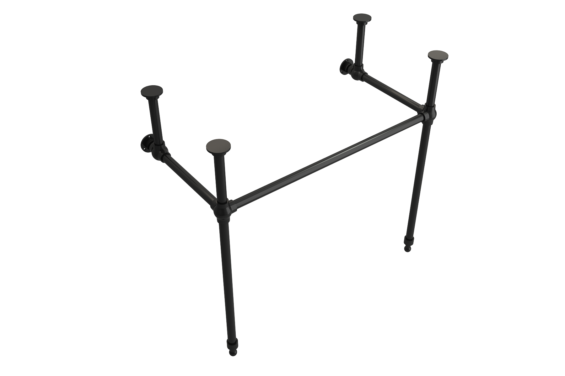 BOCCHI Metal Console Leg Set in Matte Black, 3930 0001F