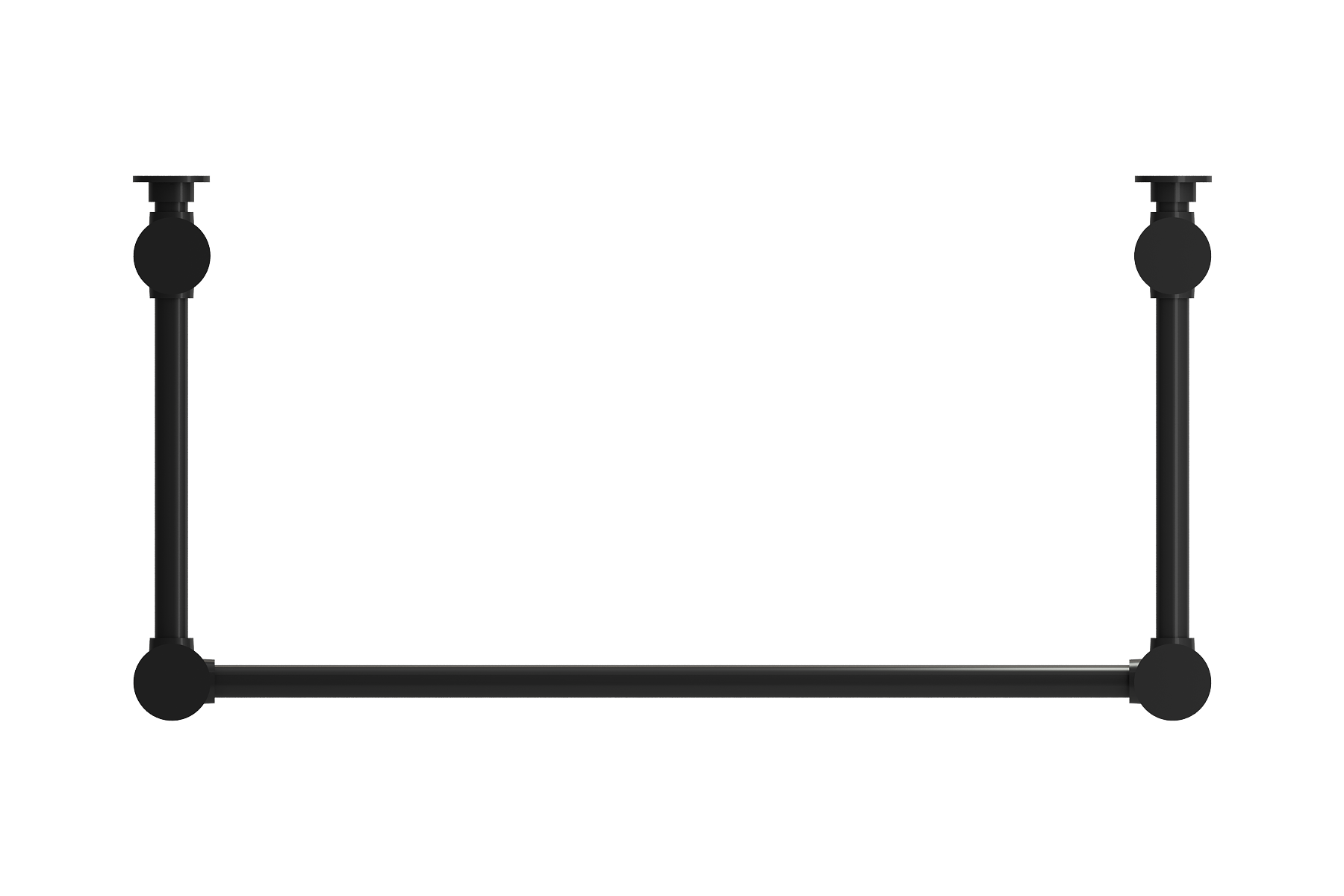 Alternate Image for BOCCHI Metal Console Leg Set in Matte Black, 3930 0001F