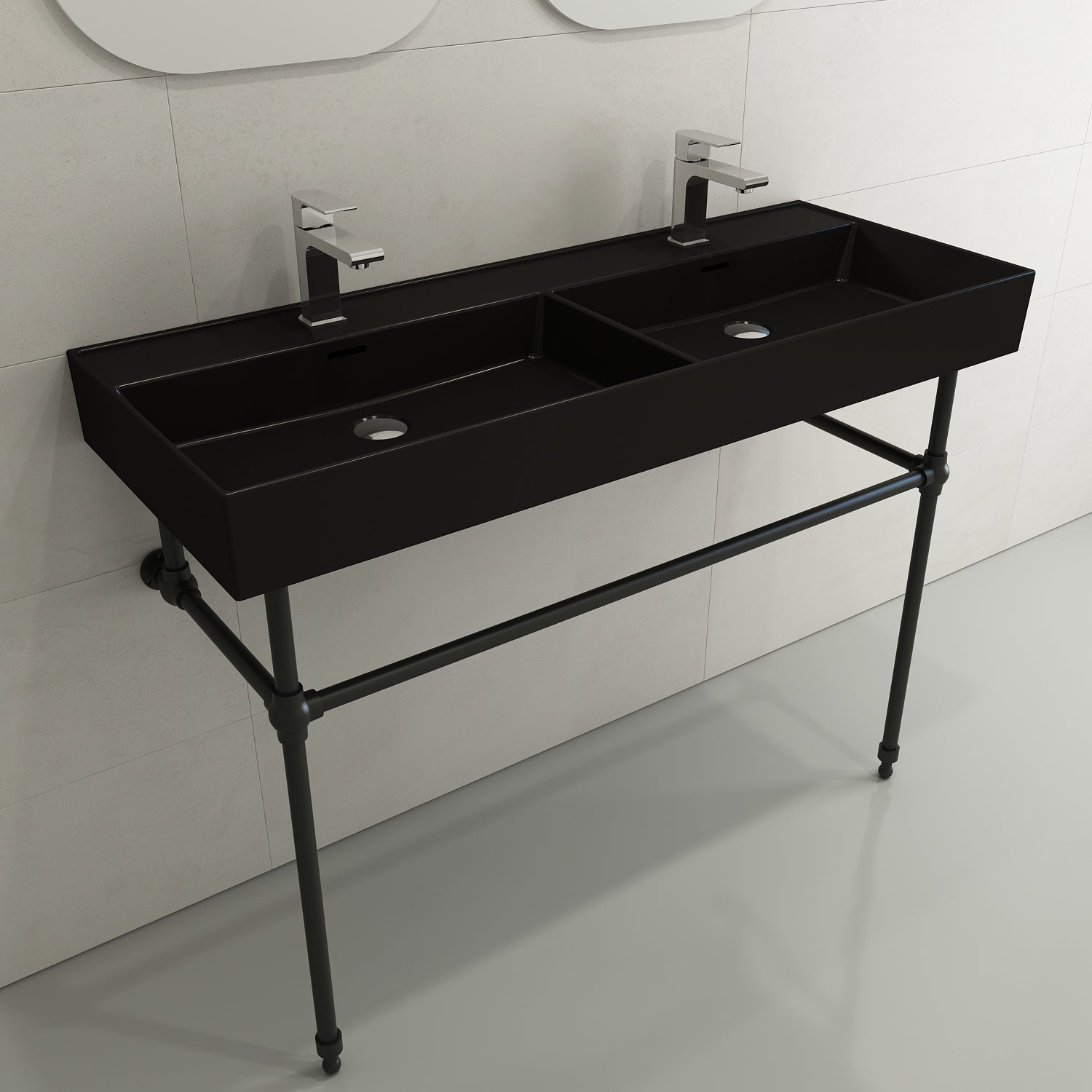 Alternate Image for BOCCHI Metal Console Leg Set in Matte Black, 3930 0001F