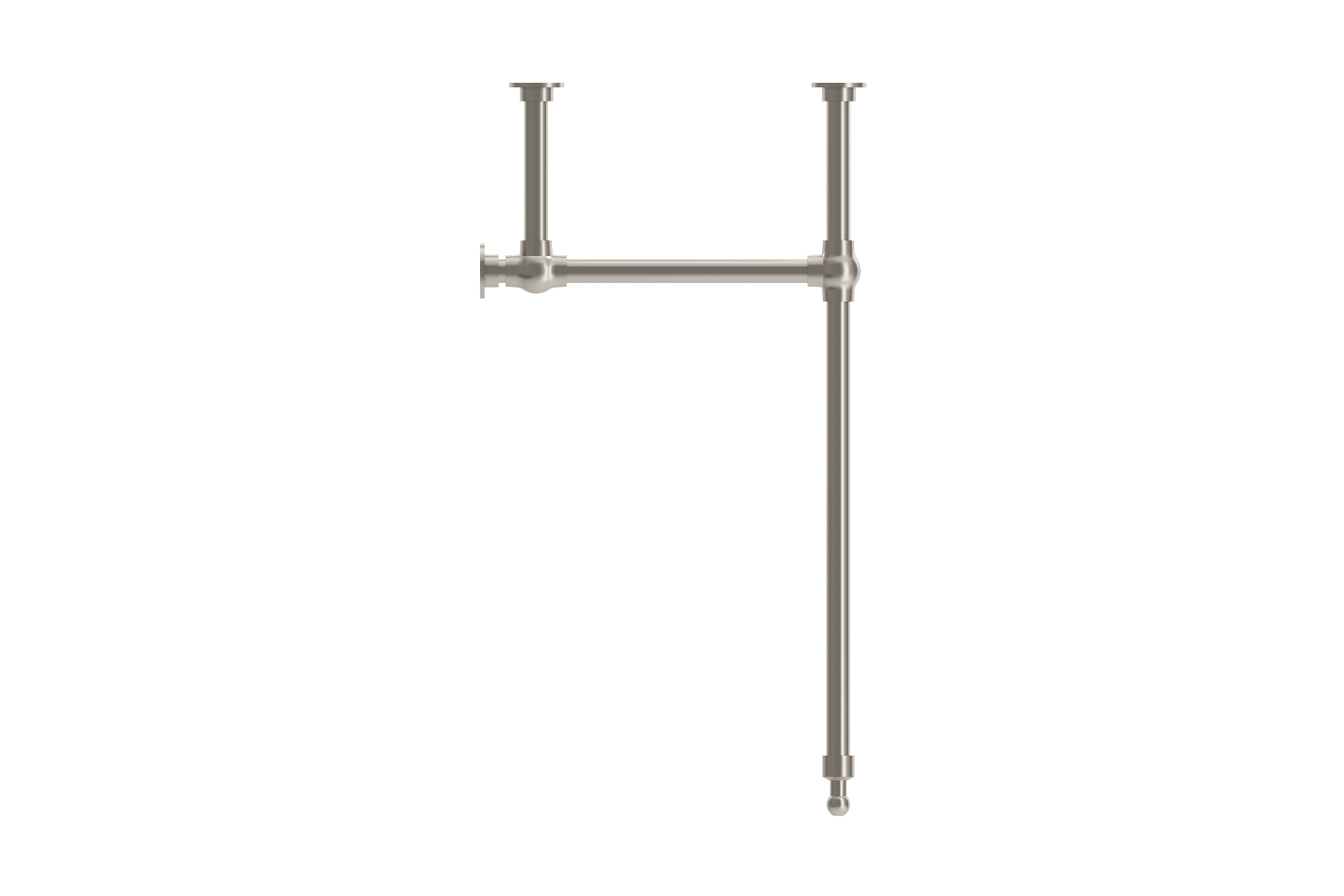 Alternate Image for BOCCHI Metal Console Leg Set in Brushed Nickel, 3930 0001S