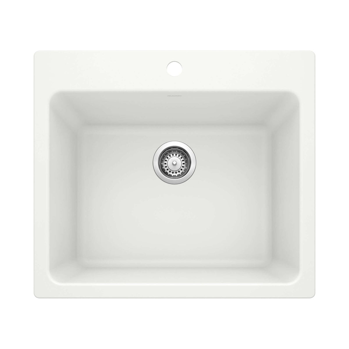 Alternate Image for Blanco Liven 25" Dual Mount Granite Composite Laundry Sink, Silgranit, White, 401927
