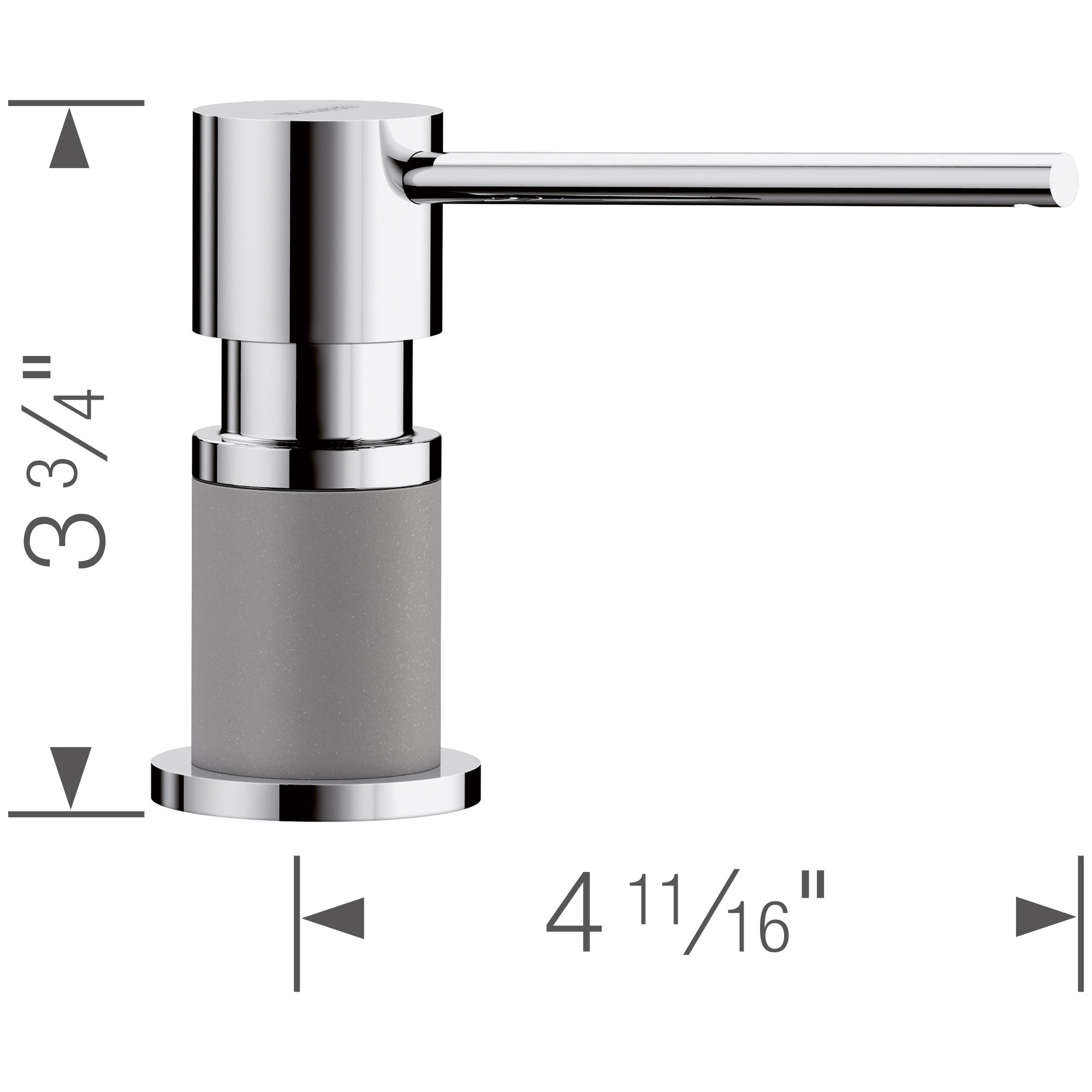 Alternate Image for Blanco Lato Soap Dispenser - Chrome/Metallic Gray, 402305