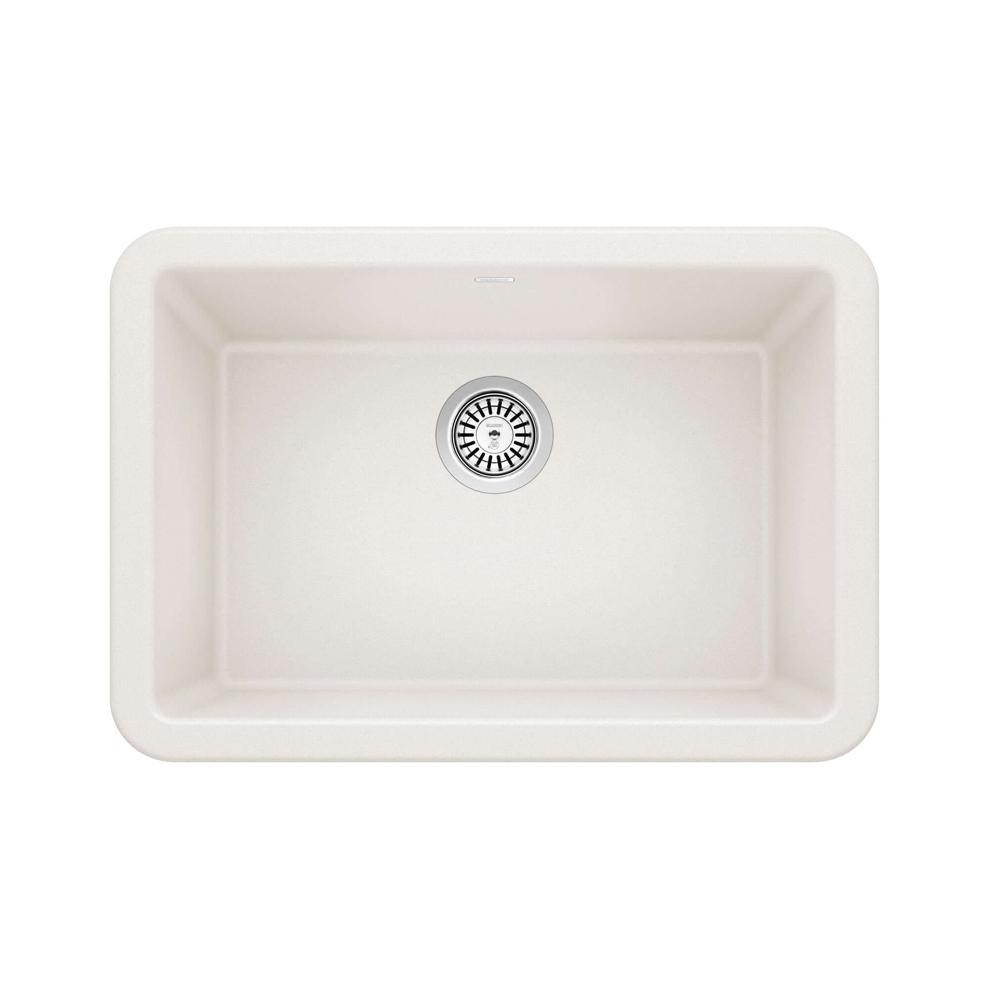 Blanco Ikon 27" Granite Composite Farmhouse Sink, Silgranit, White, 402313