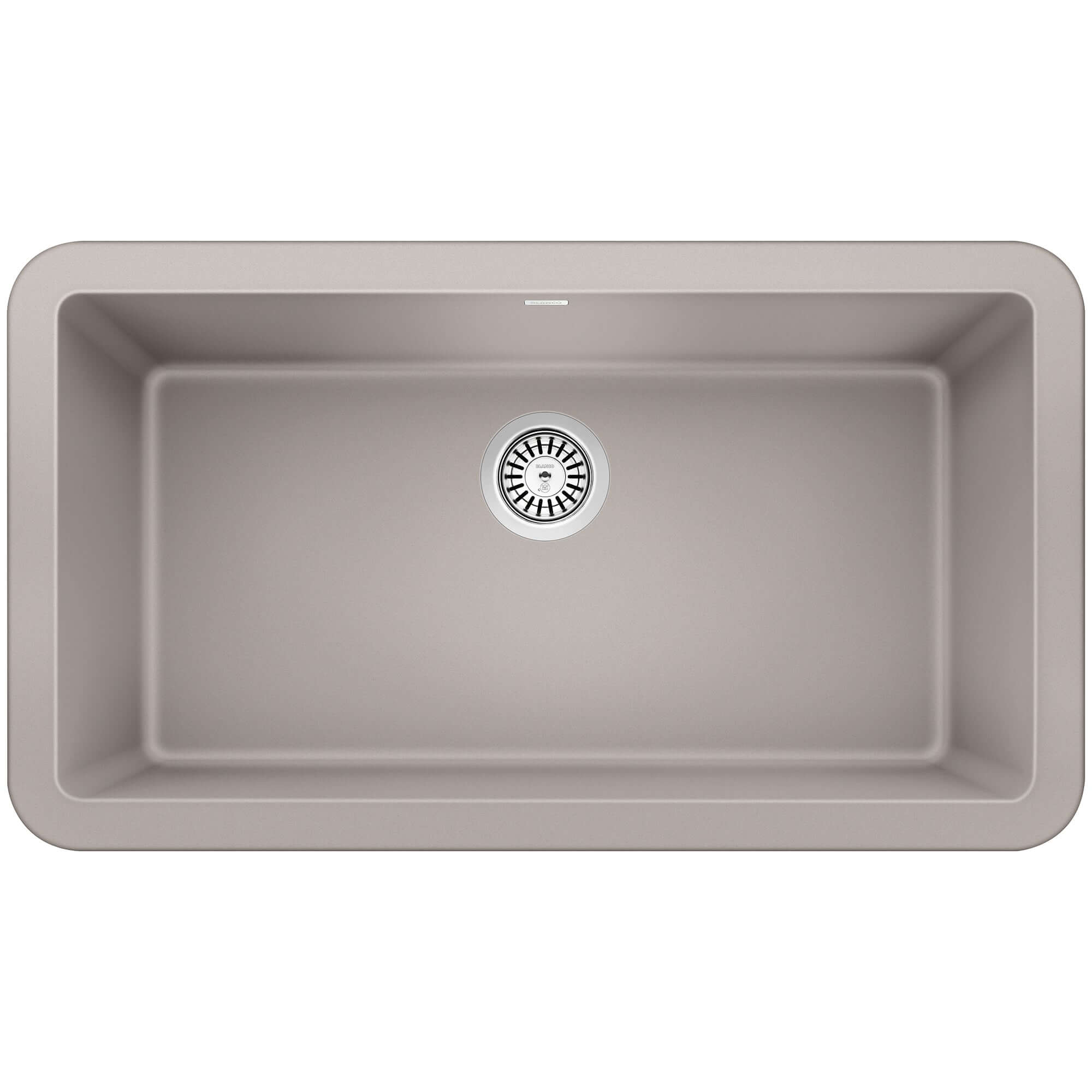 Blanco Ikon 33" Granite Composite Farmhouse Sink, Silgranit, Concrete Gray, 402320