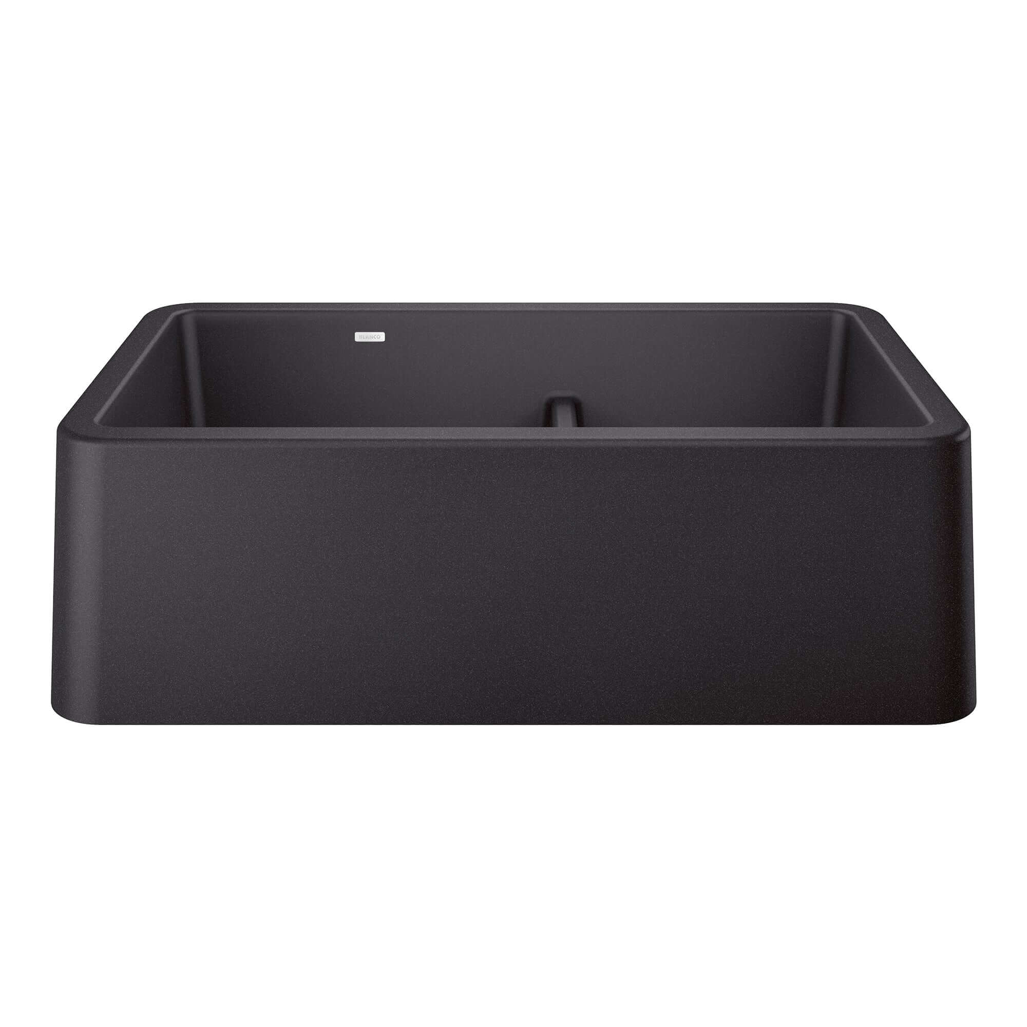 Alternate Image for Blanco Ikon 33" Granite Composite Farmhouse Sink, Silgranit, 60/40 Double Bowl, Anthracite, 402322