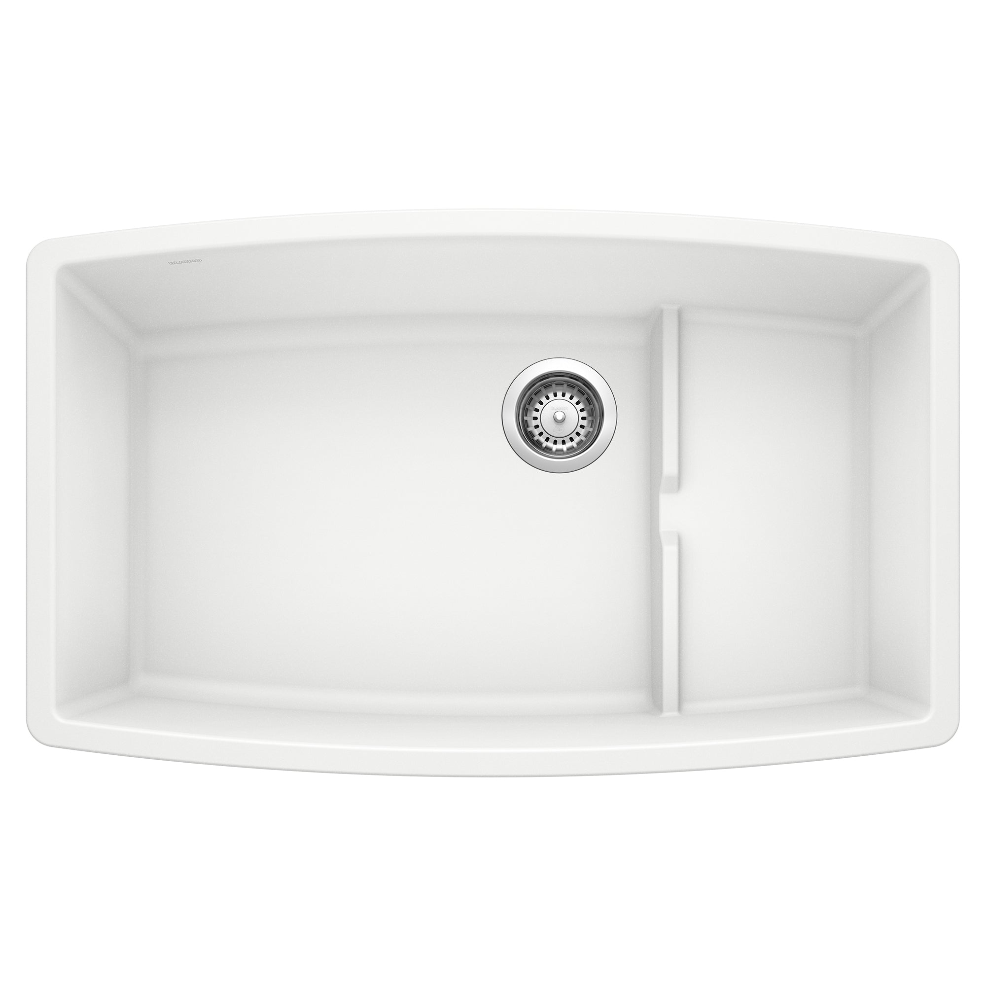 Blanco Performa 32" Undermount Granite Composite Kitchen Sink with Accessories, Silgranit, White, 440066