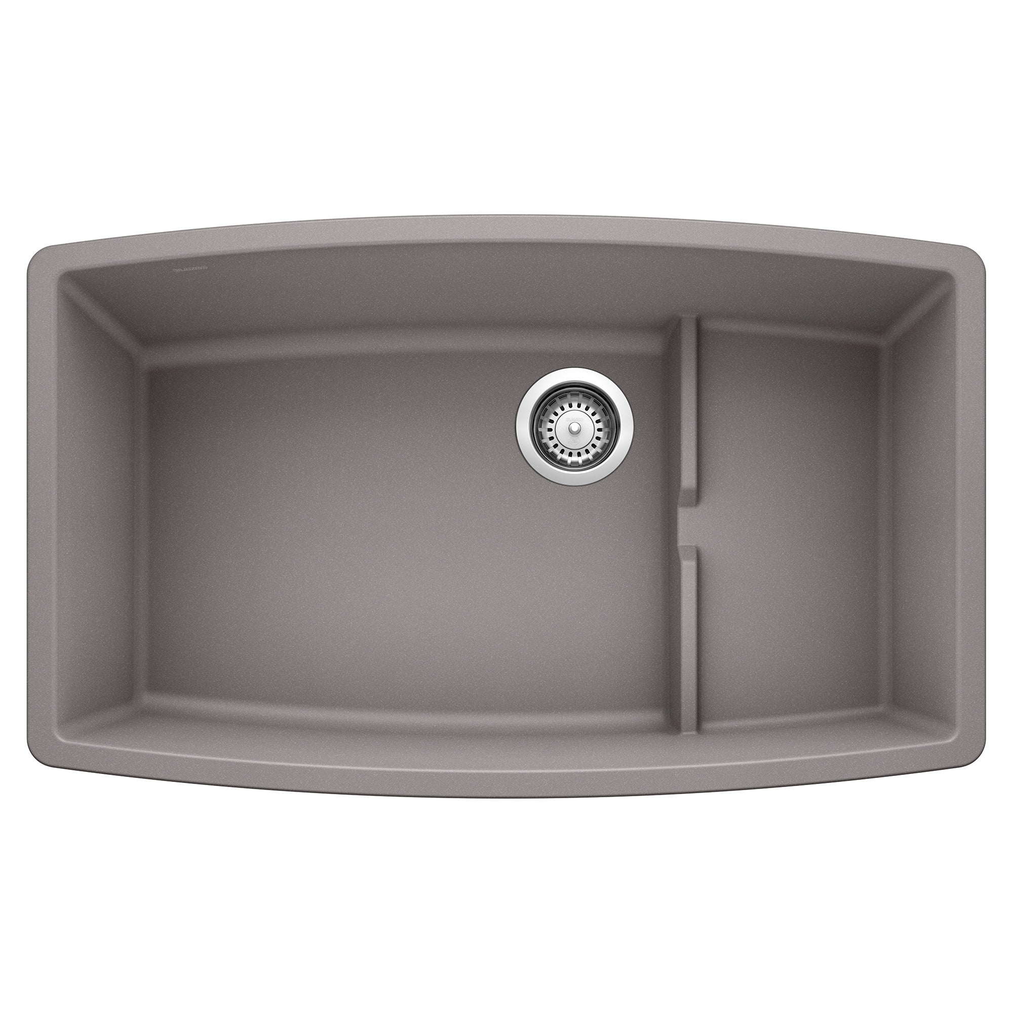 Blanco Performa 32" Undermount Granite Composite Kitchen Sink with Accessories, Silgranit, Metallic Gray, 440067