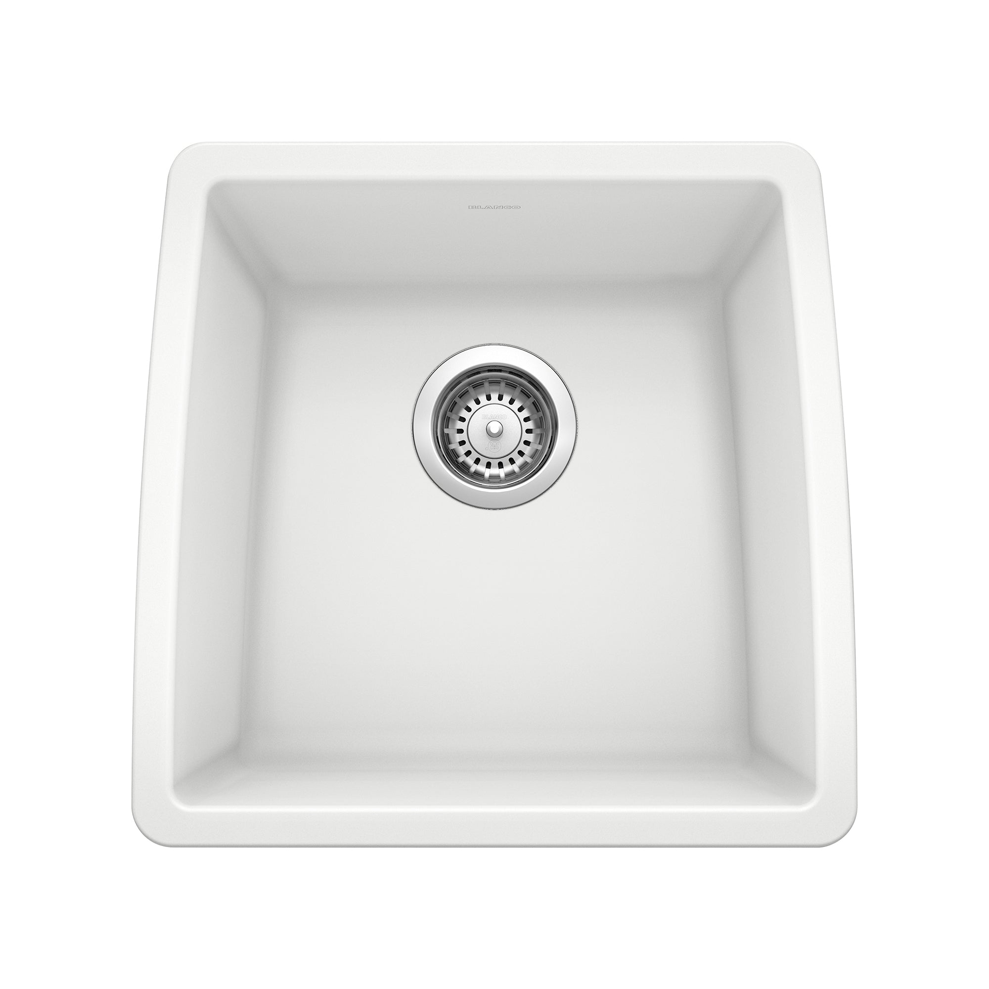 Alternate Image for Blanco Performa 18" Rectangle Granite Composite Bar/Prep Sink, Silgranit, White, 440081