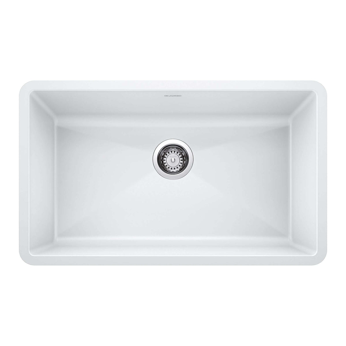 Alternate Image for Blanco Precis 32" Undermount Granite Composite Kitchen Sink, Silgranit, White, 440150