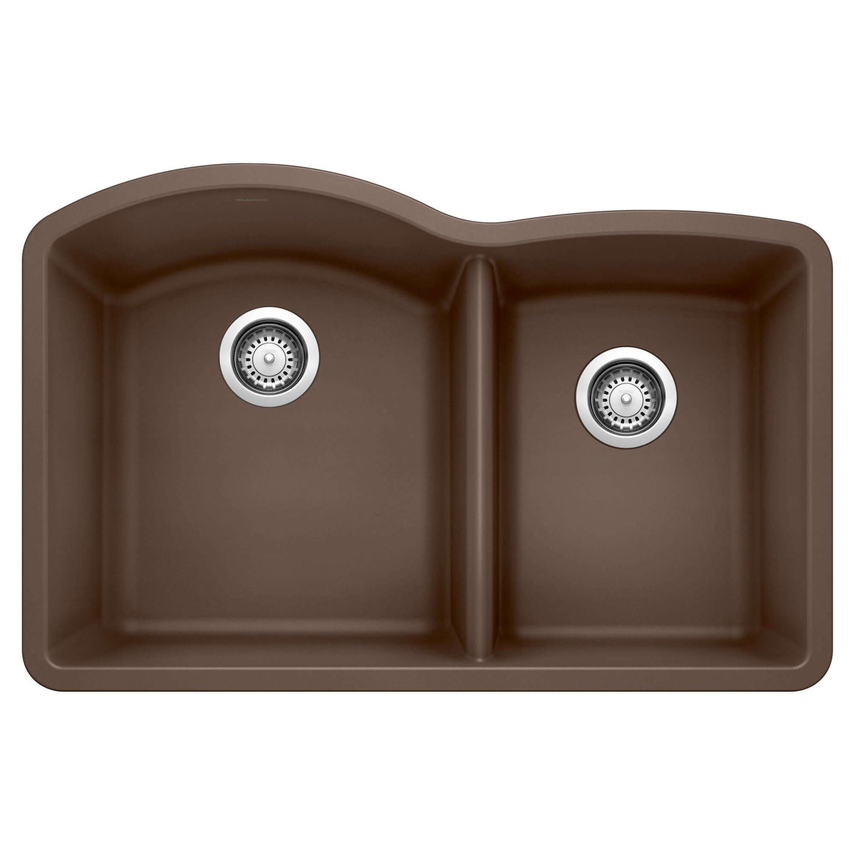 Alternate Image for Blanco Diamond 32" Undermount Granite Composite Kitchen Sink, Silgranit, 60/40 Double Bowl, Cafe, 440177