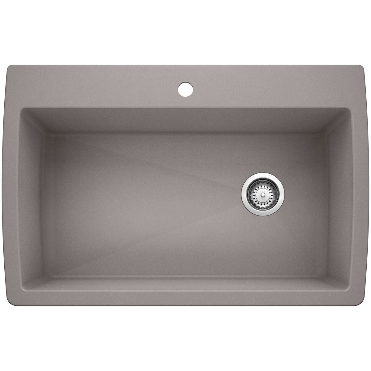 Alternate Image for Blanco Diamond 34" Dual Mount Granite Composite Kitchen Sink, Silgranit, Metallic Gray, 440193