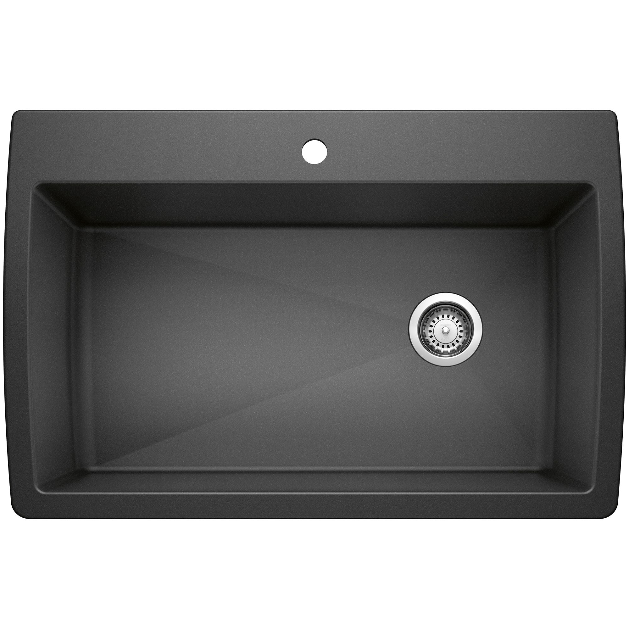 Alternate Image for Blanco Diamond 34" Dual Mount Granite Composite Kitchen Sink, Silgranit, Anthracite, 440194