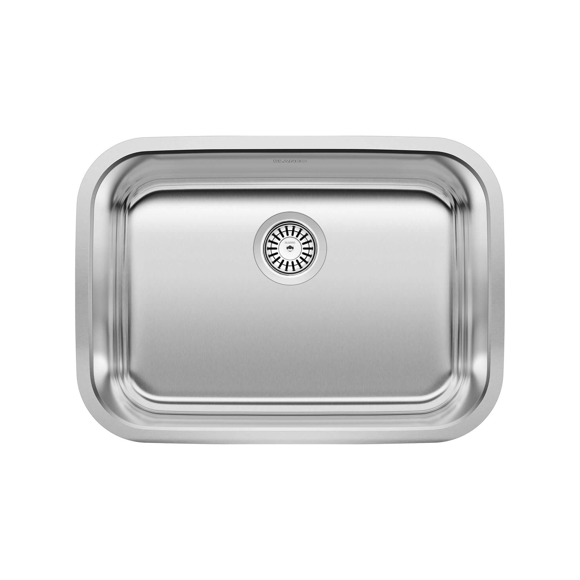 Alternate Image for Blanco Stellar 25" Undermount Stainless Steel Kitchen Sink, 18 Gauge, Brushed Finish, 441025