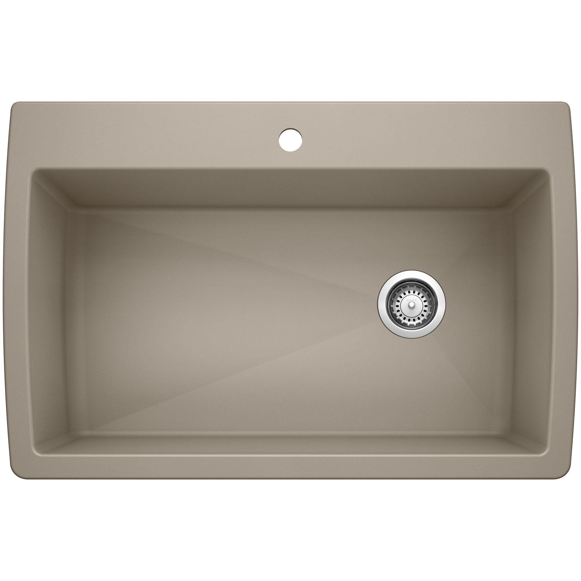 Alternate Image for Blanco Diamond 34" Dual Mount Granite Composite Kitchen Sink, Silgranit, Truffle, 441287
