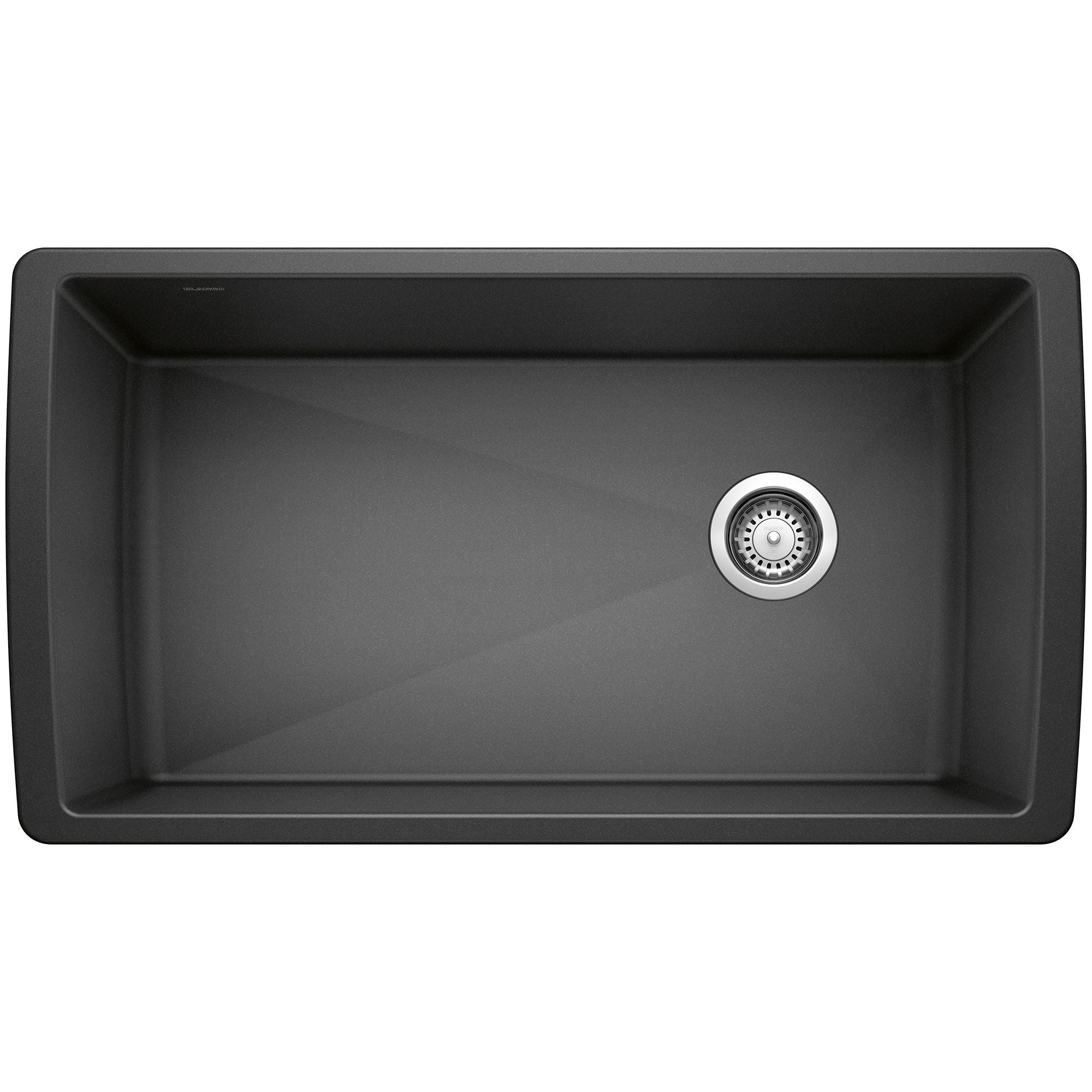 Alternate Image for Blanco Diamond 34" Undermount Granite Composite Kitchen Sink, Silgranit, Anthracite, 441768