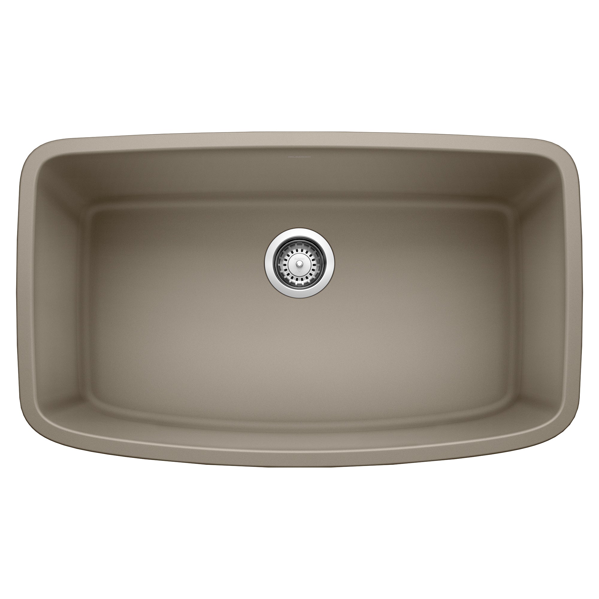Blanco Valea 32" Undermount Granite Composite Kitchen Sink, Silgranit, Truffle, 441772