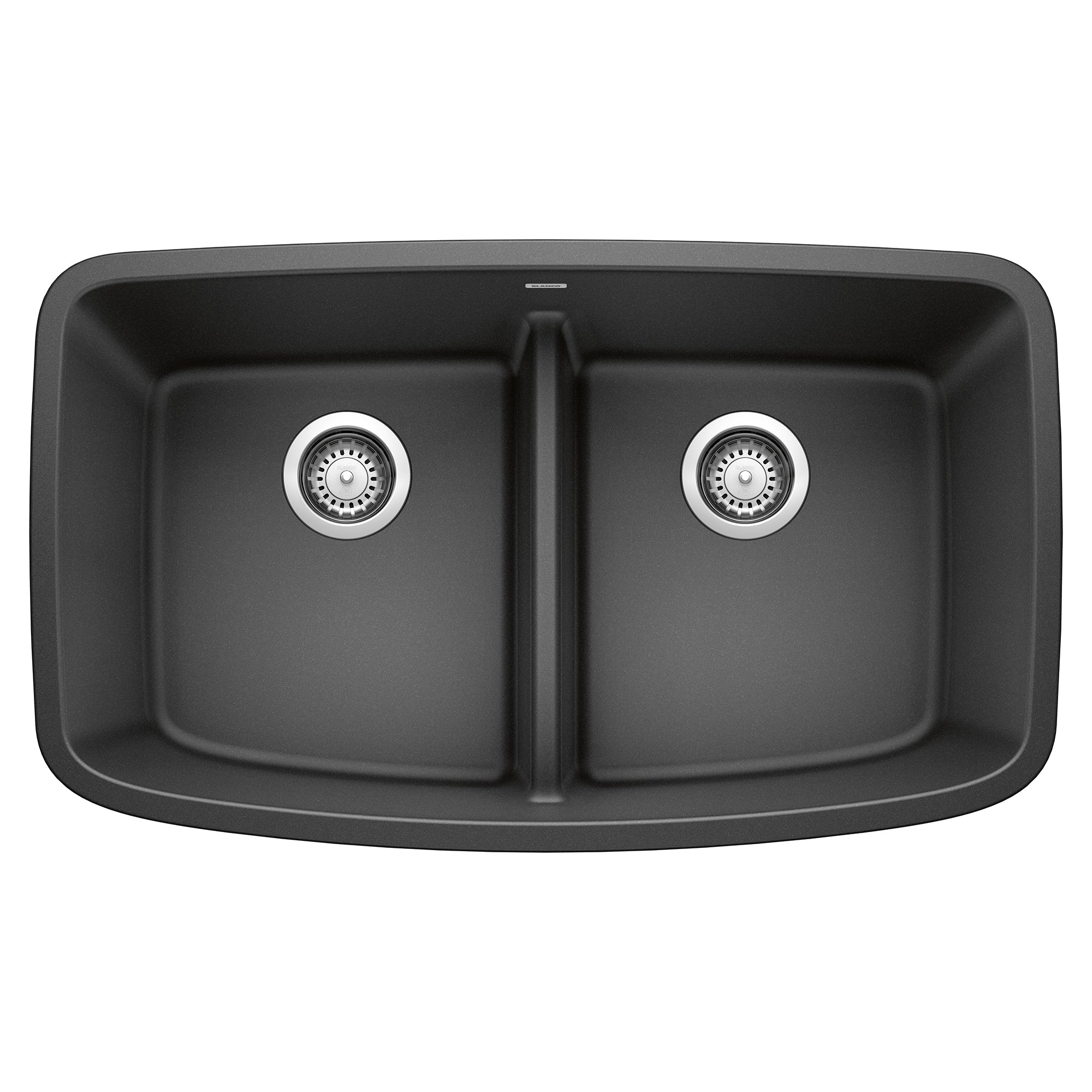 Blanco Valea 32" Undermount Granite Composite Kitchen Sink, Silgranit, 50/50 Double Bowl, Anthracite, 442200
