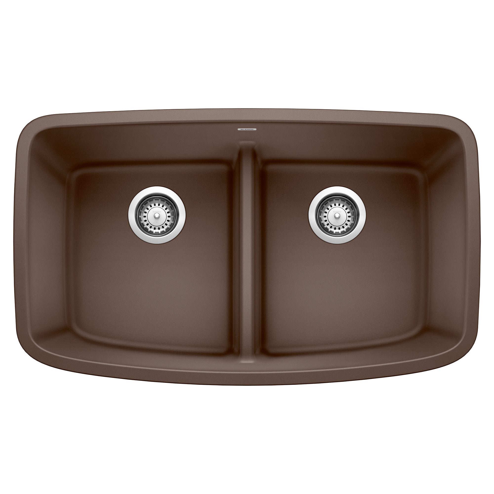 Blanco Valea 32" Undermount Granite Composite Kitchen Sink, Silgranit, 50/50 Double Bowl, Cafe, 442203