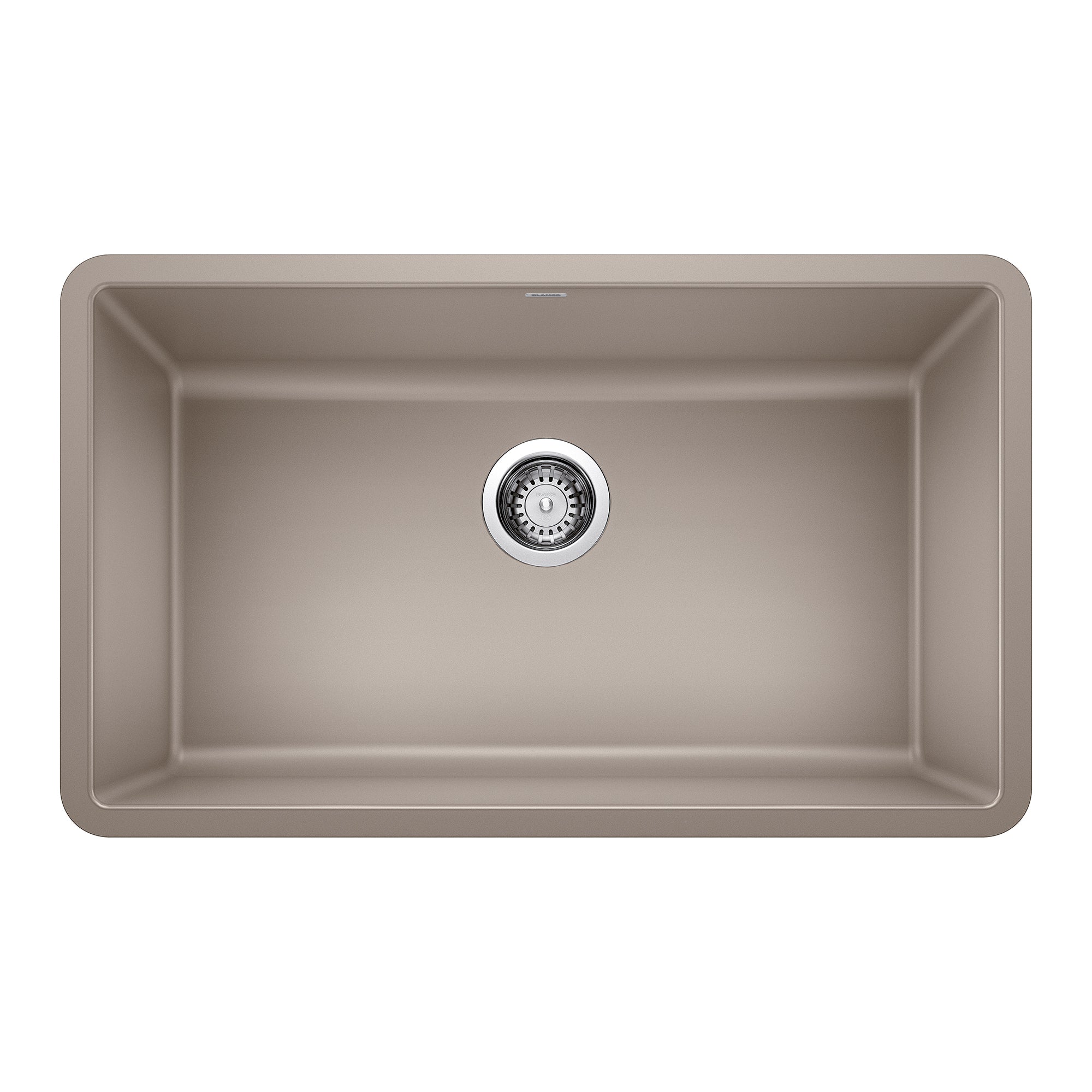 Alternate Image for Blanco Precis 30" Undermount Granite Composite Kitchen Sink, Silgranit, Truffle, 442531