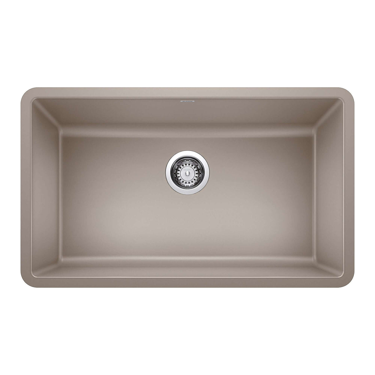 Alternate Image for Blanco Precis 30" Undermount Granite Composite Kitchen Sink, Silgranit, Truffle, 442531