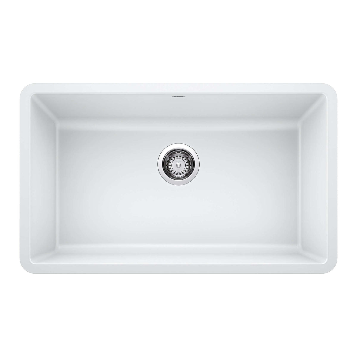 Alternate Image for Blanco Precis 30" Undermount Granite Composite Kitchen Sink, Silgranit, White, 442533
