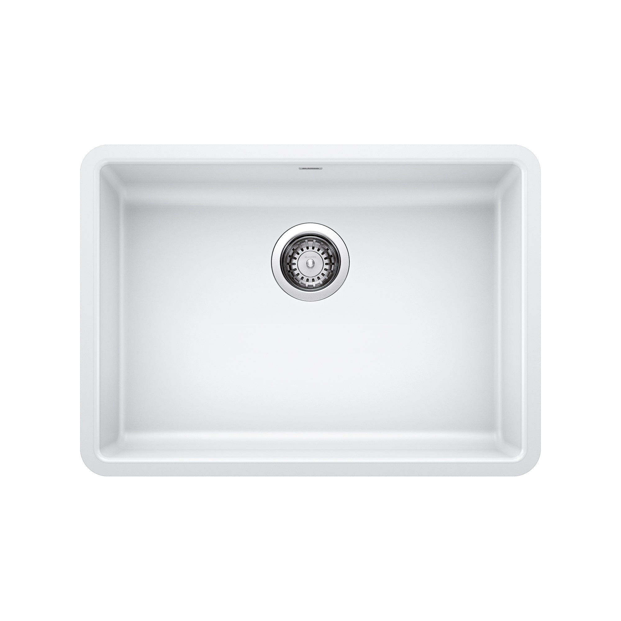 Alternate Image for Blanco Precis 25" Undermount Granite Composite ADA Compliant Kitchen Sink, Silgranit, White, 442542