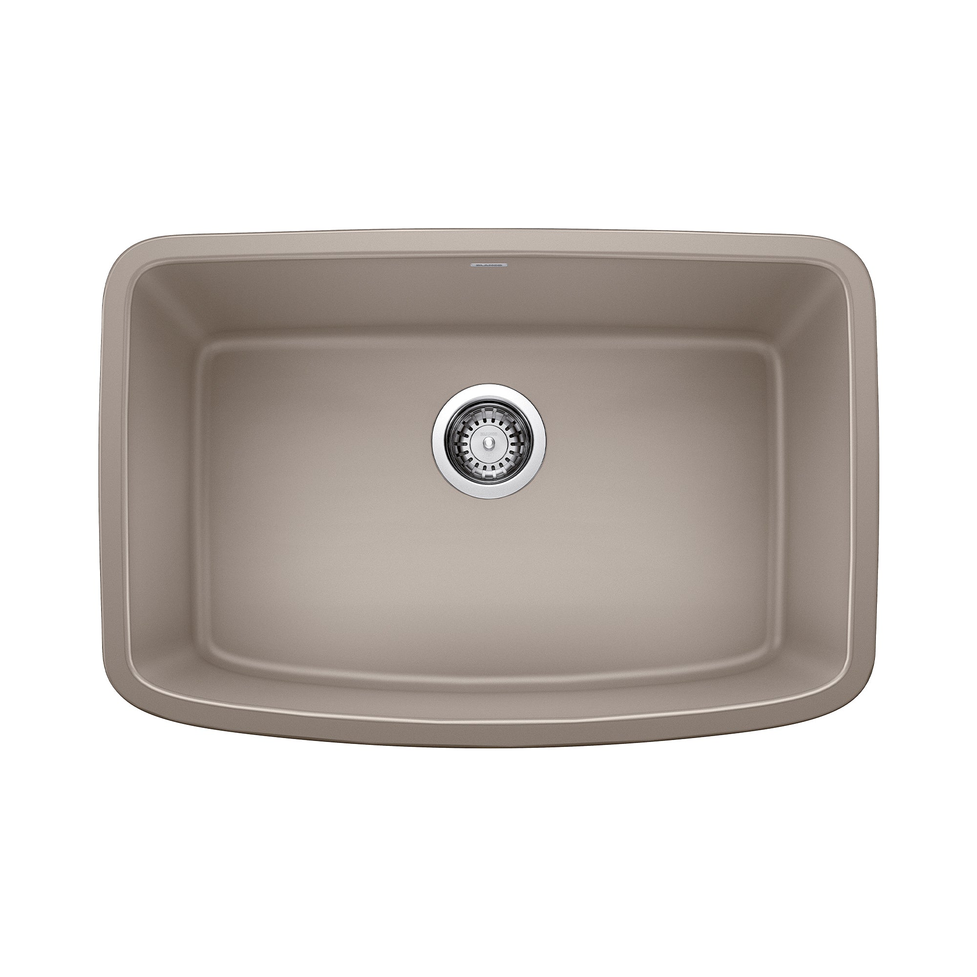 Blanco Valea 27" Undermount Granite Composite Kitchen Sink, Silgranit, Truffle, 442549
