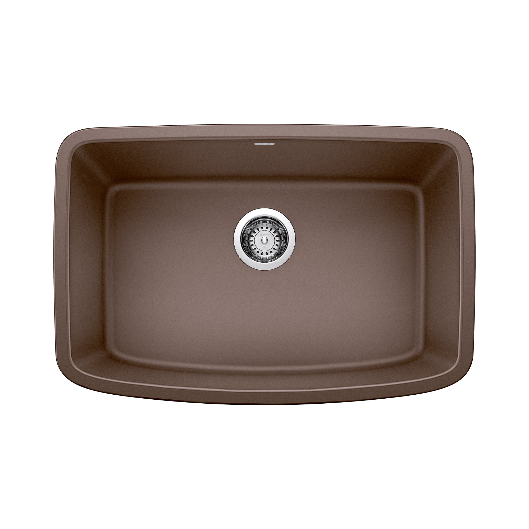 Blanco Valea 27" Undermount Granite Composite Kitchen Sink, Silgranit, Cafe, 442555