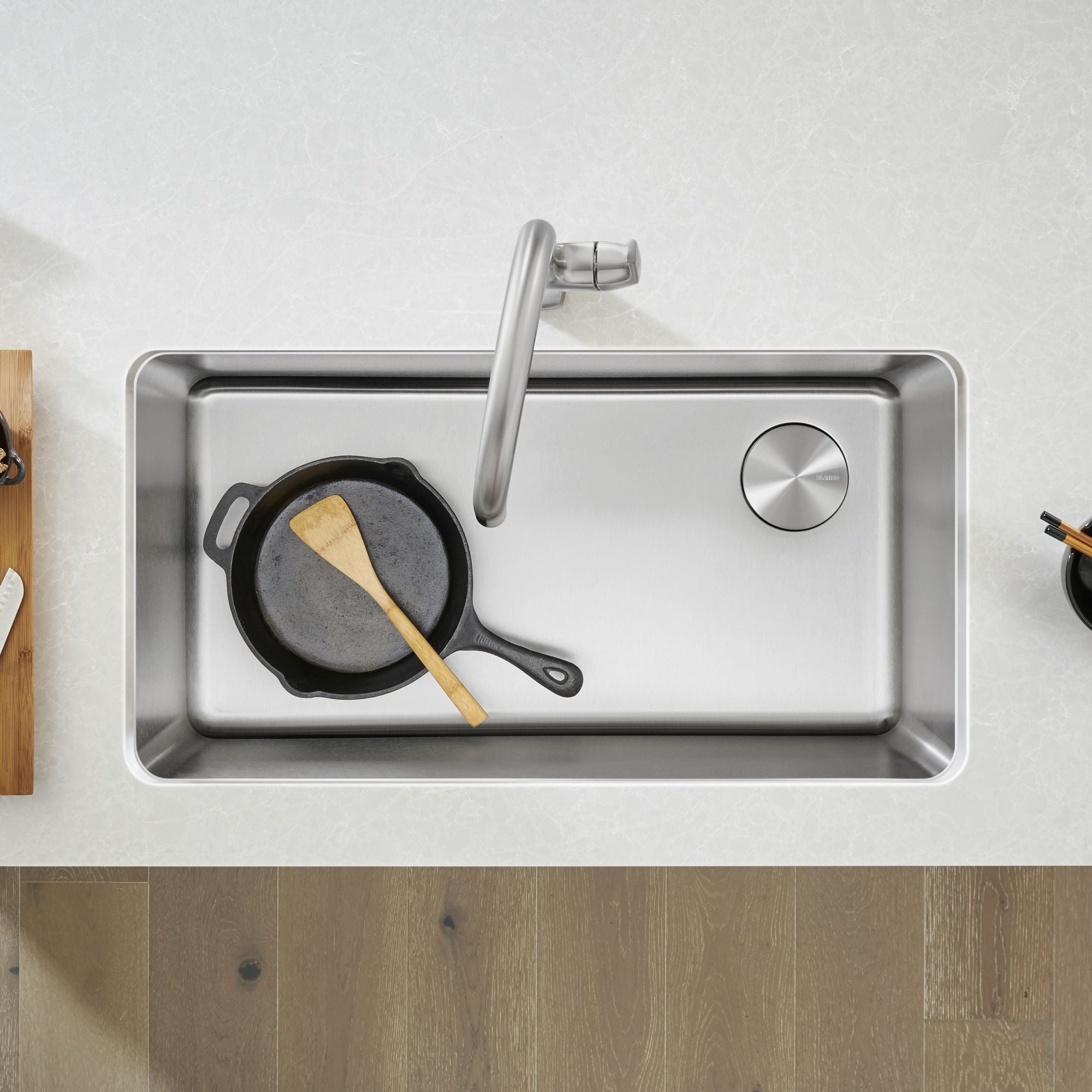 Alternate Image for Blanco Formera 33" Undermount Stainless Steel Kitchen Sink, 18 Gauge, Satin Polish, 442763